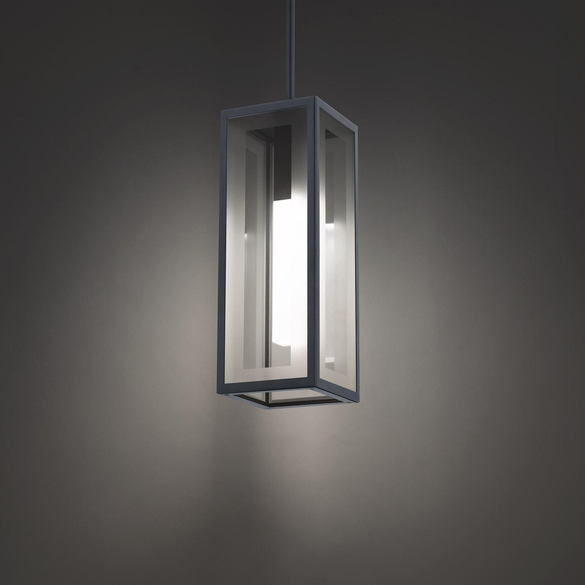 Cambridge 16in LED 1 Light Indoor or Outdoor Pendant 3000K in Black