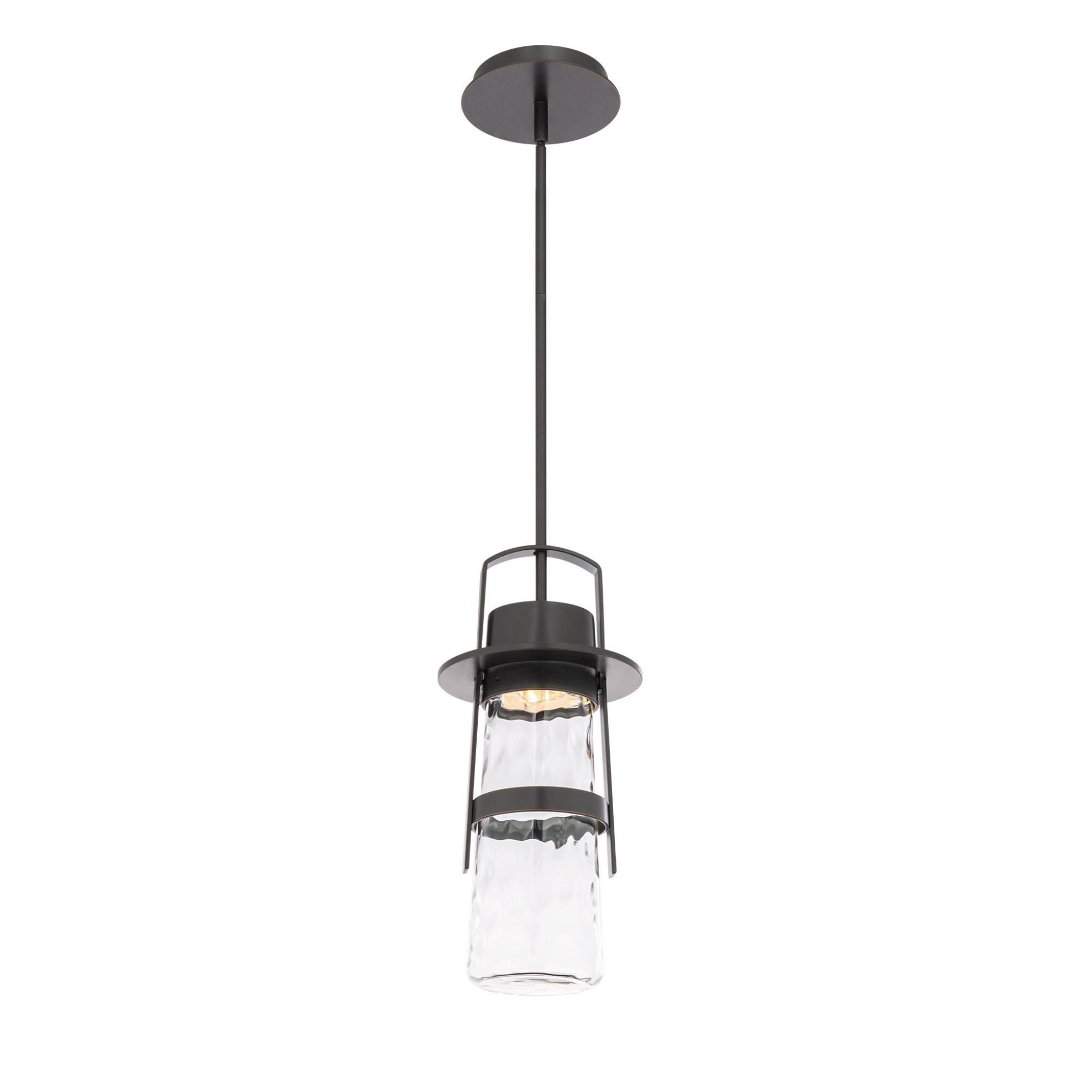 Balthus 15in LED 1 Light Indoor or Outdoor Pendant 3000K in Oil Rubbed Bronze