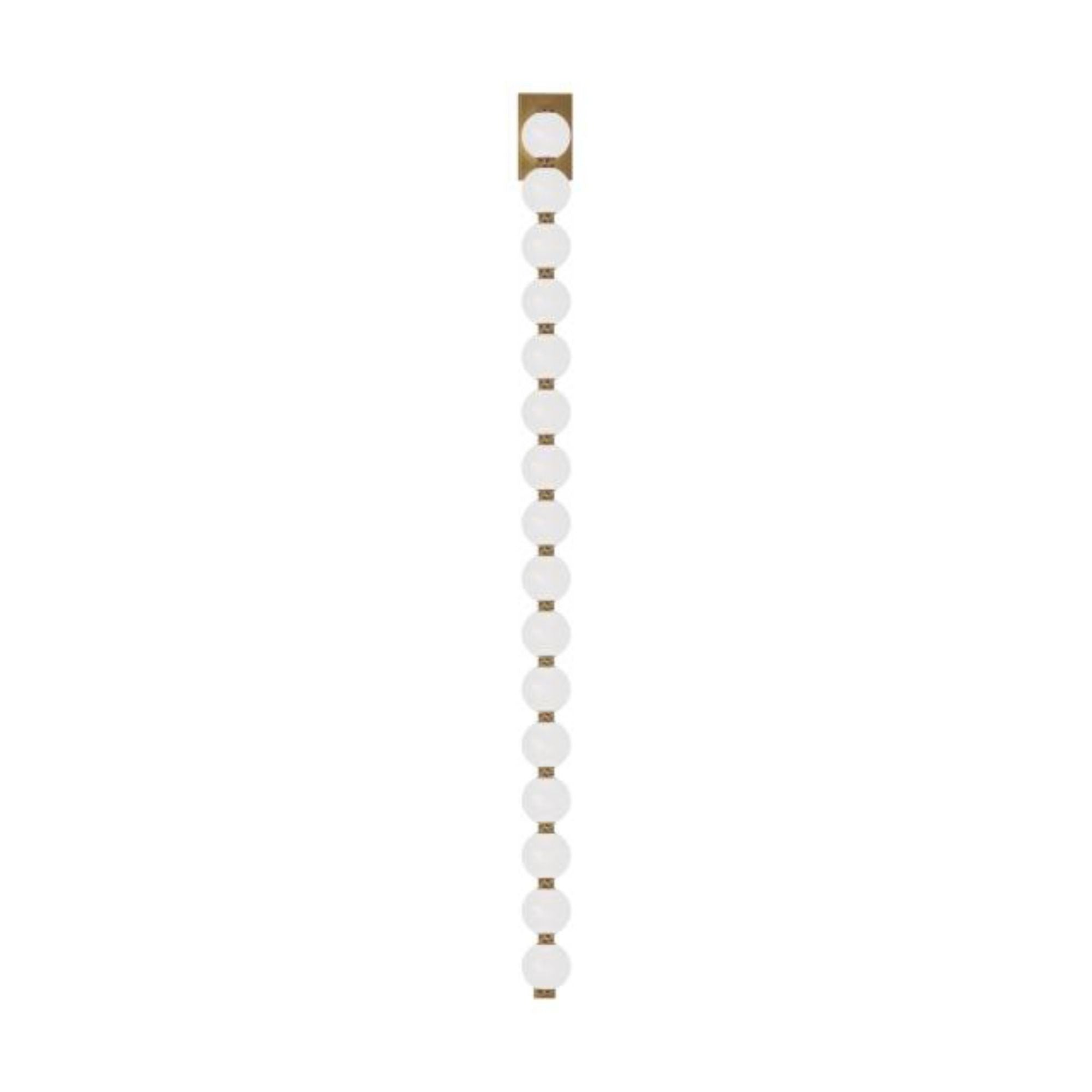Perle 53 Sconce Wall Collection 1-Light 2700K Natural Brass by Sean Lavin