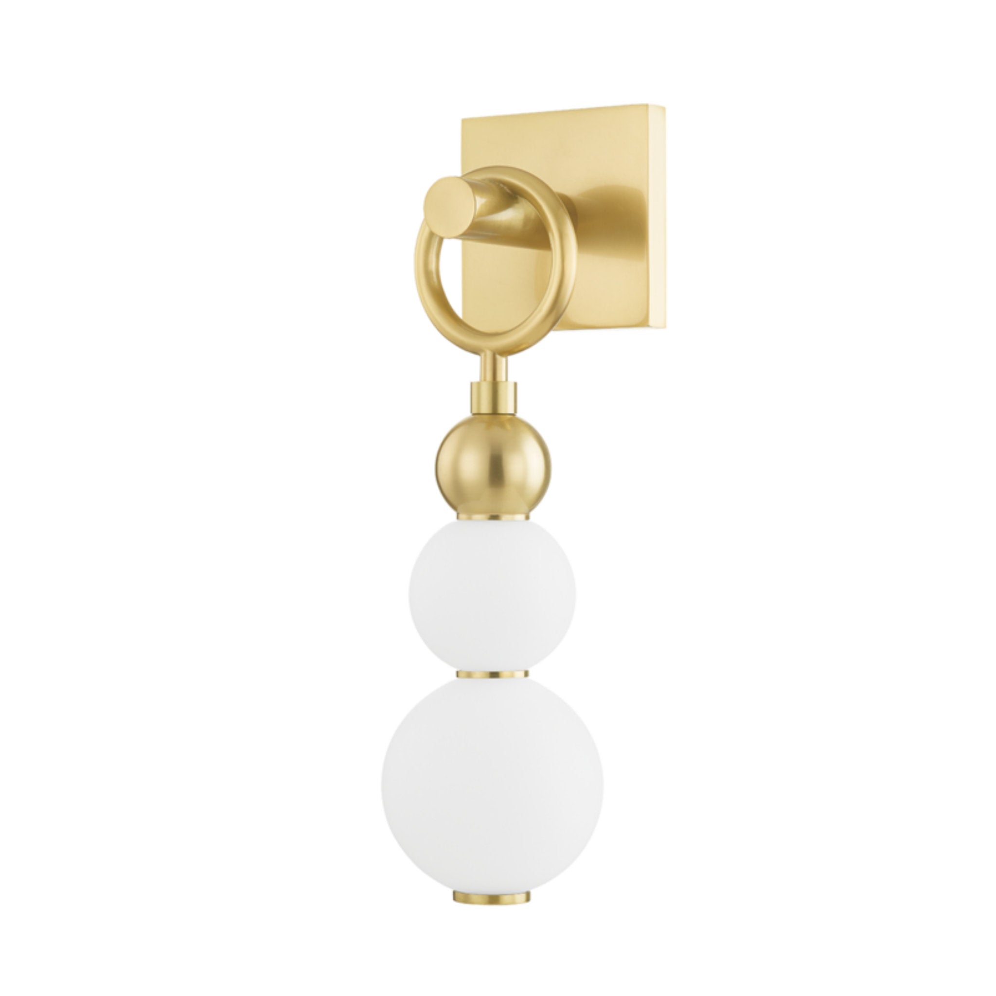 Perrin 1 Light Wall Sconce in Aged Brass by Pembrooke & Ives