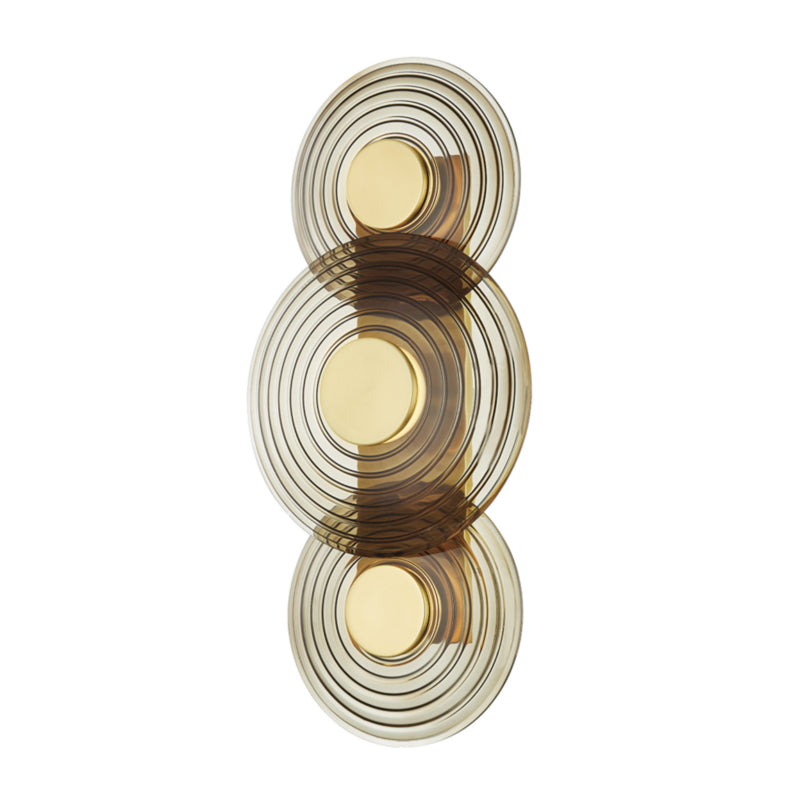 Griston 3 Light Wall Sconce in Aged Brass by Pembrooke & Ives