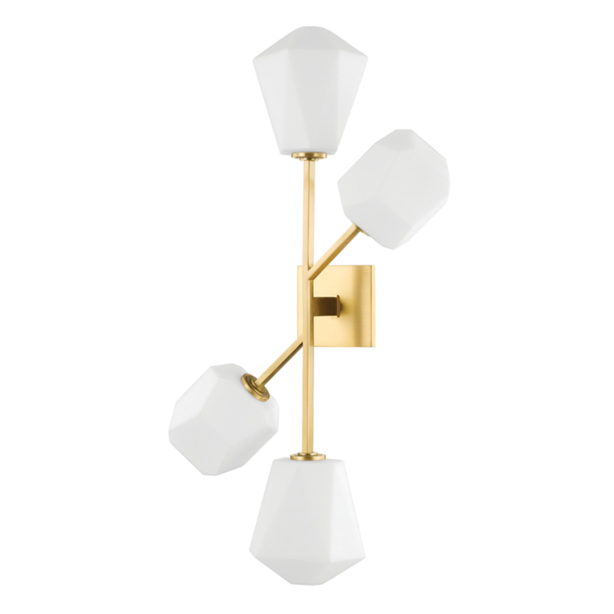 Tring 4 Light Wall Sconce in Aged Brass by Pembrooke & Ives