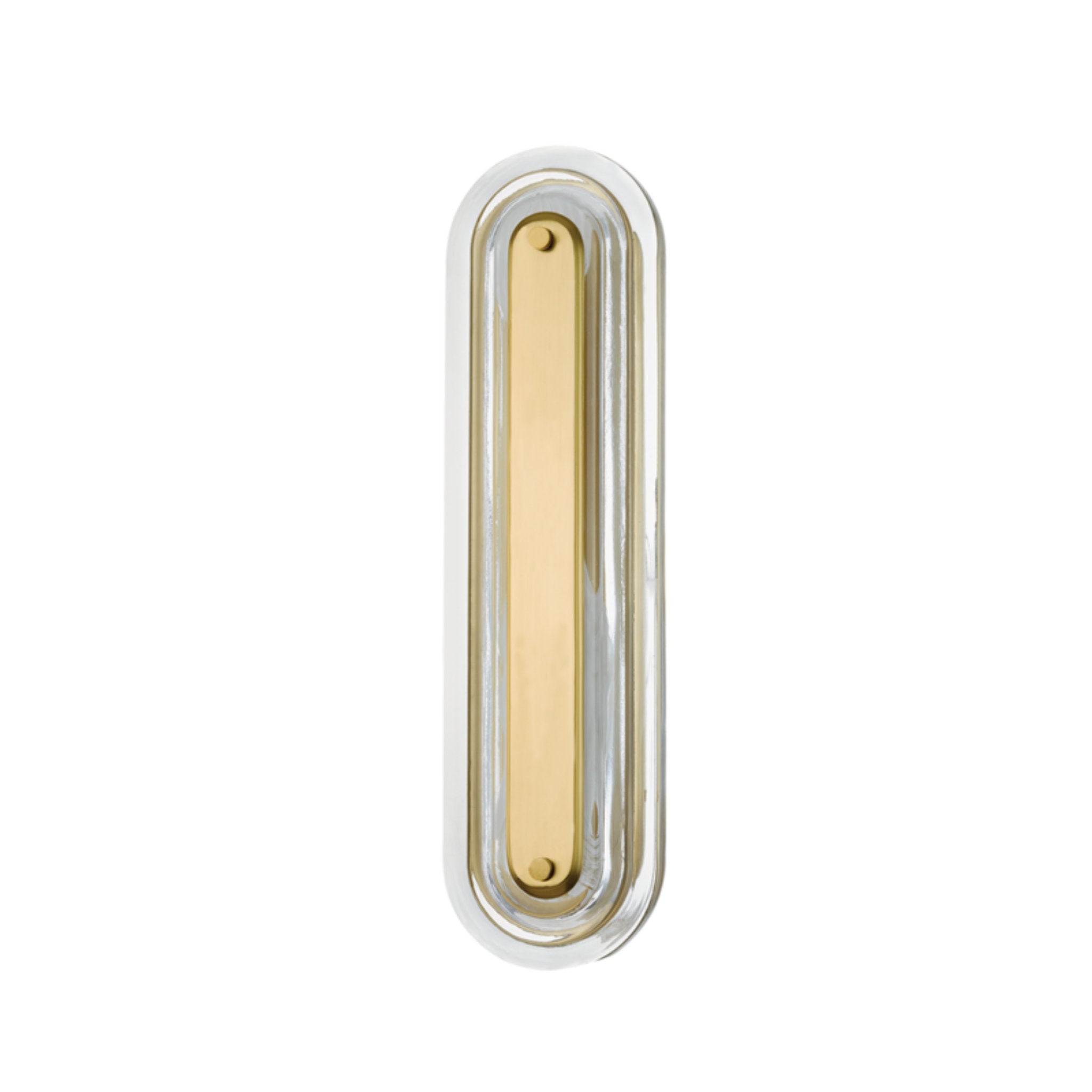 Litton 1-Light Wall Sconce in  Aged Brass by  PEMBROOKE & IVES 5.75L x 5.75W x 21.25H
