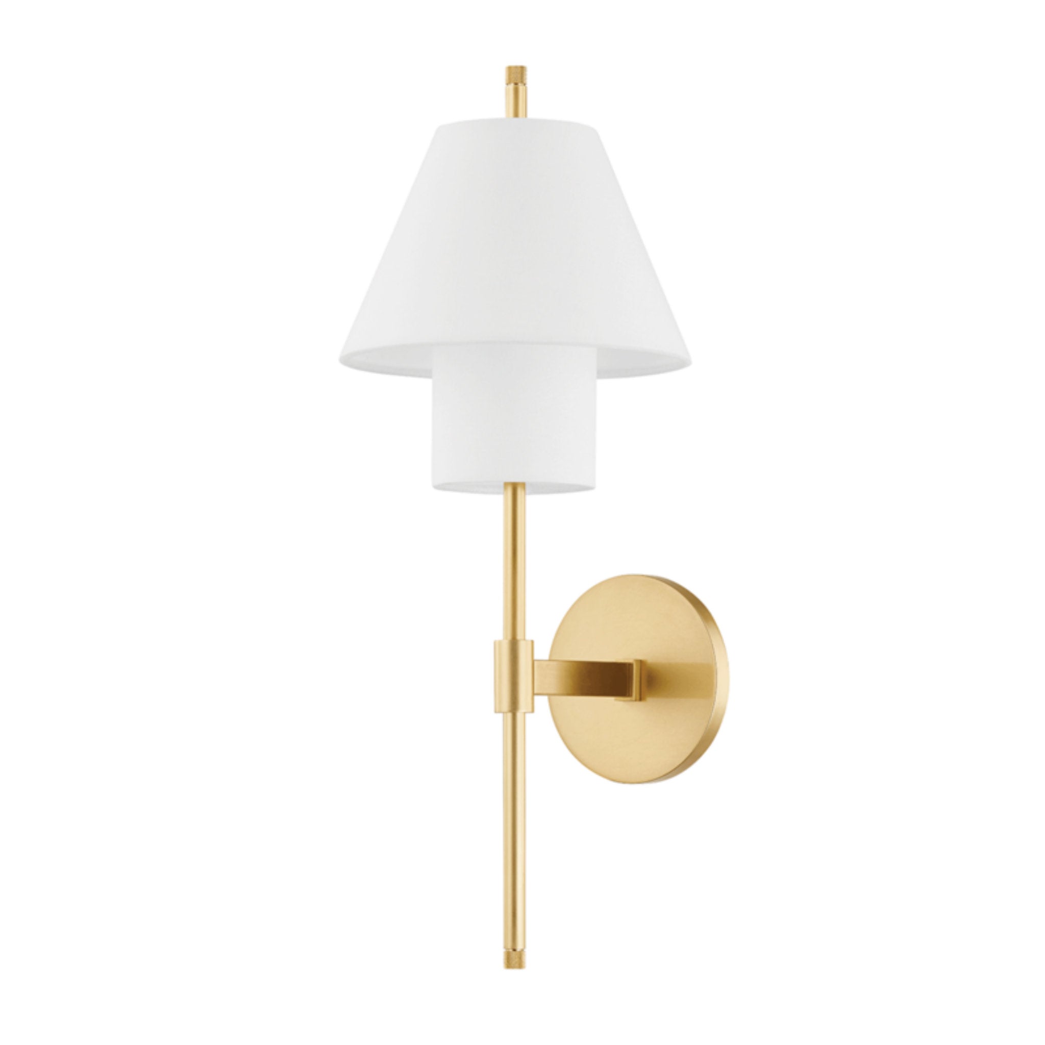 Glenmoore 1 Light Wall Sconce in Aged Brass by Pembrooke & Ives