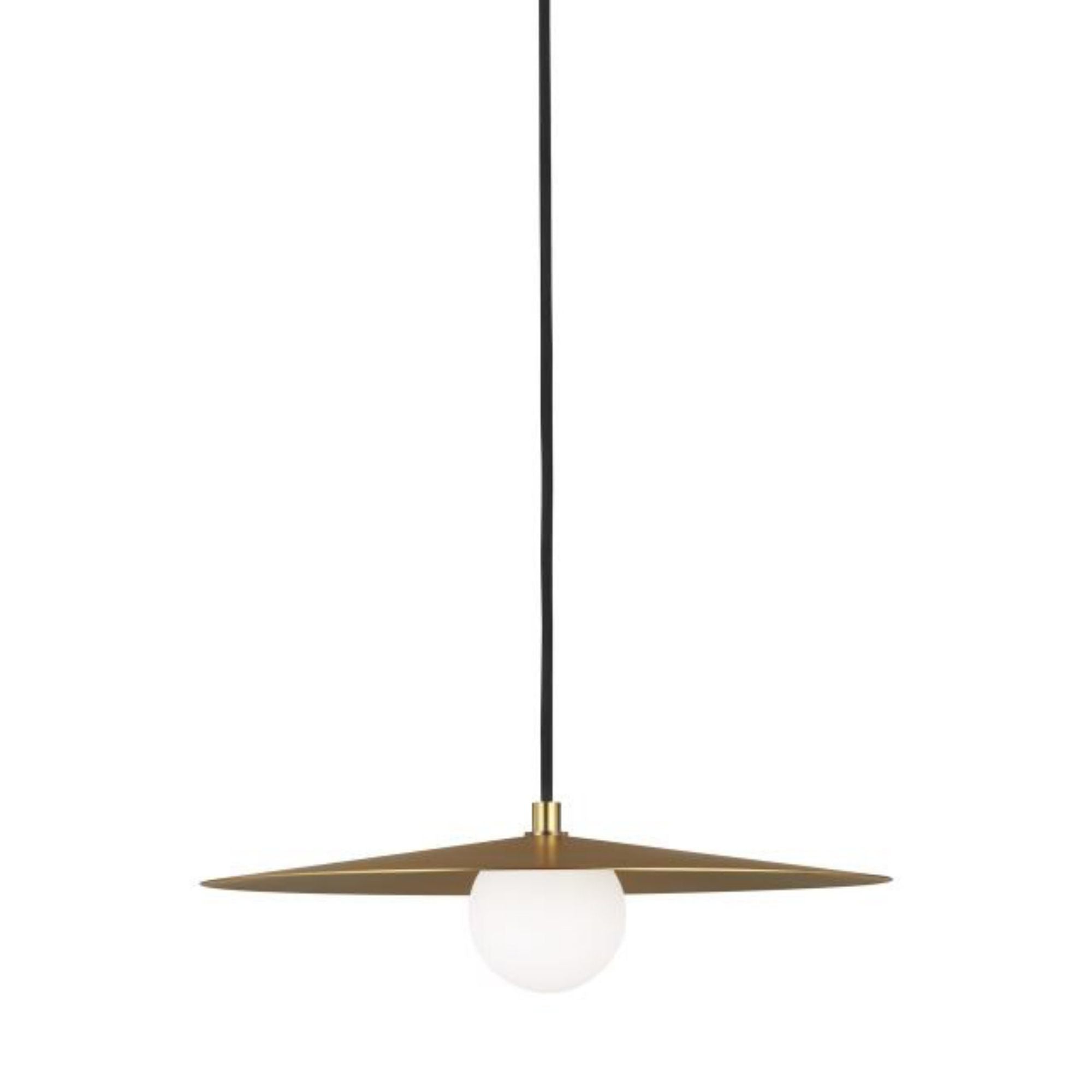 Pirlo Pendant Line-Voltage Pendants/Suspension 1-Light Aged Brass by Sean Lavin