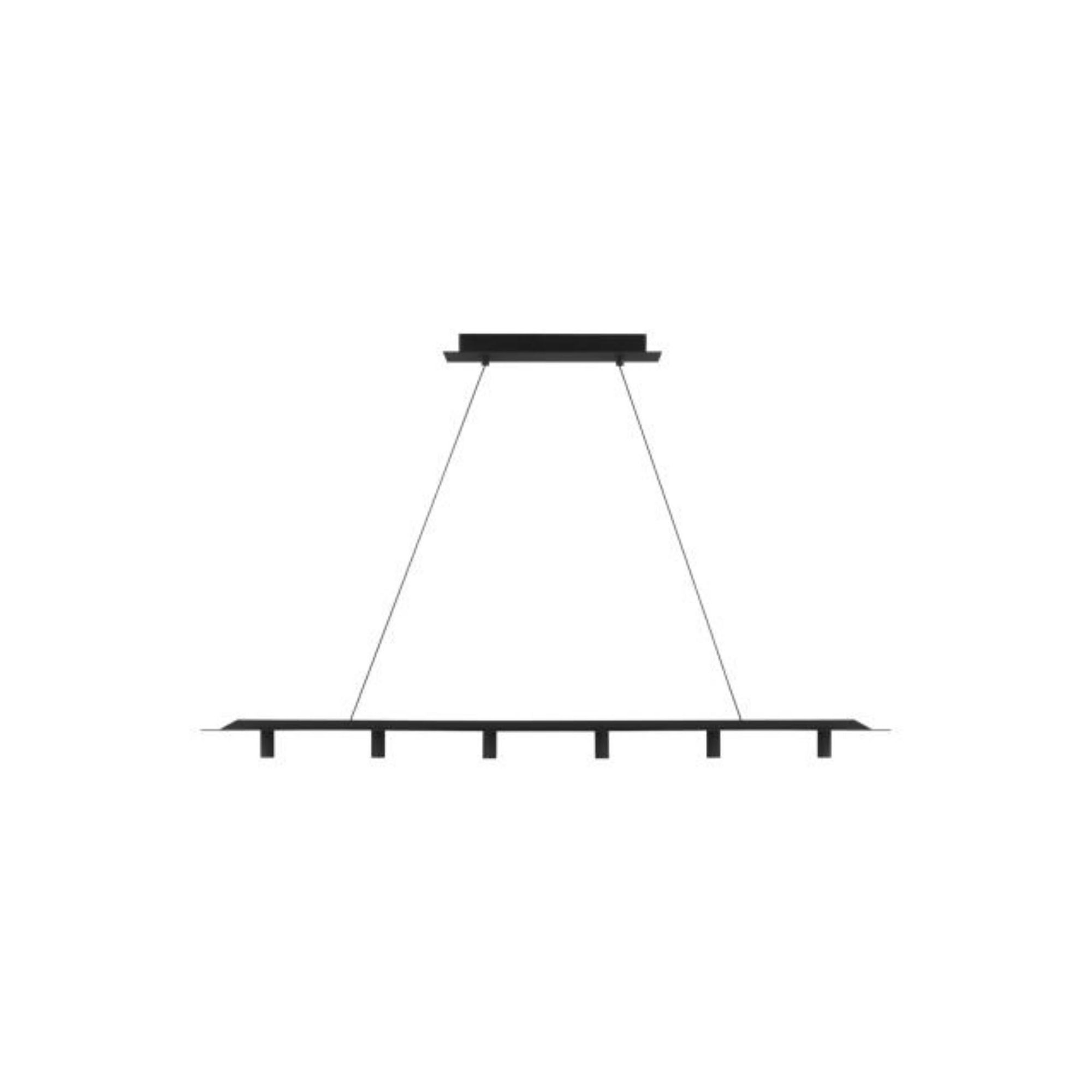Ponte 50 Linear Suspension Linear Suspension 1-Light LED 3000K Nightshade Black by Sean Lavin