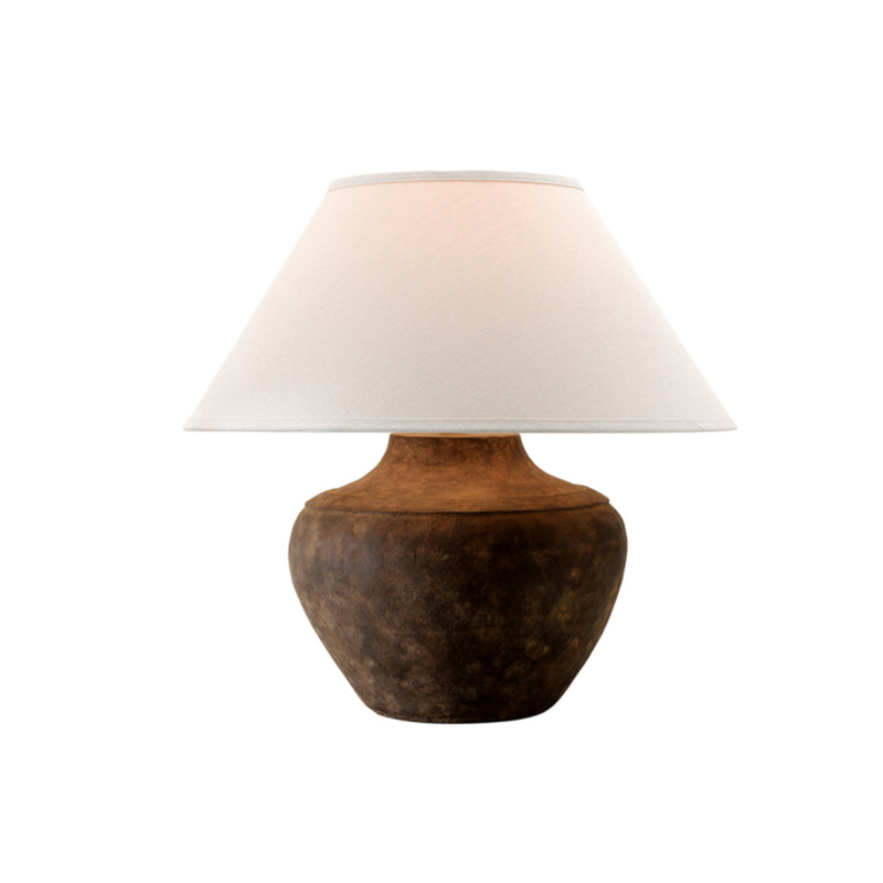 Calabria 1 Light Table Lamp in Rustco