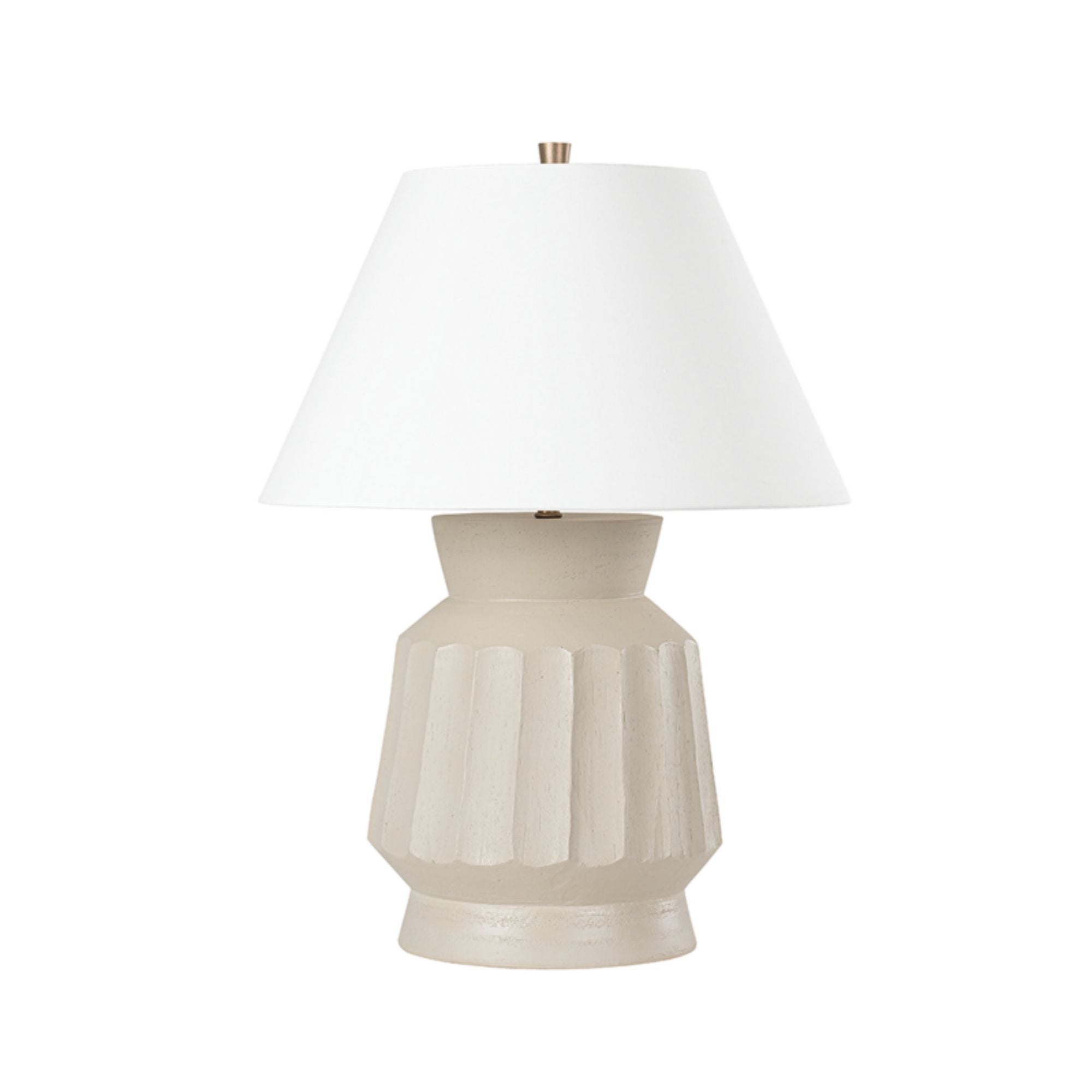 Selma Table Lamp 1-Light LED in  Ceramic Unglazed Gray 20.5L x 20.5W x 27.5H
