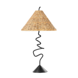 Alaric 1 Light Table Lamp in Forged Iron