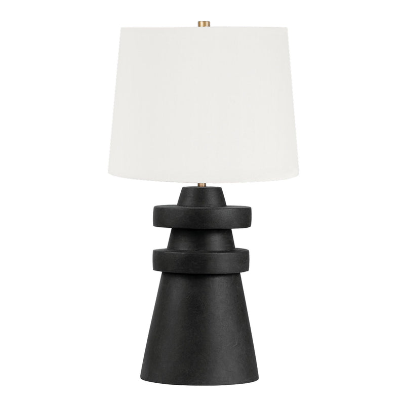 Grover 1 Light Table Lamp in Patina Brass