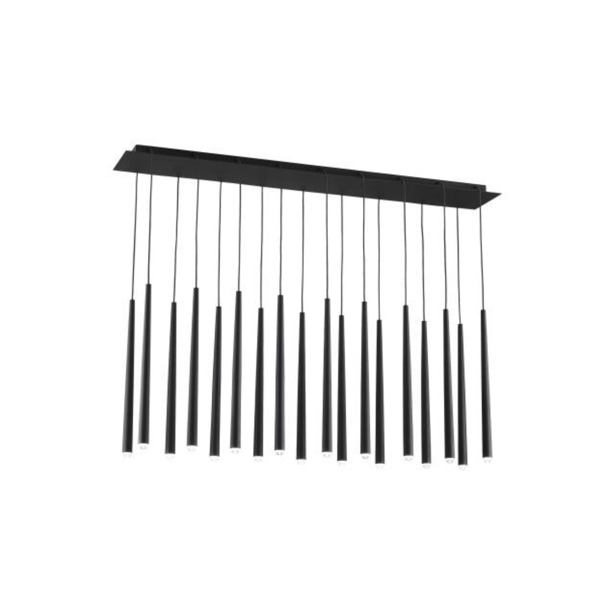 Pylon 18 Light Chandelier ESSENCE 18-Light LED 3000K Nightshade Black by Sean Lavin