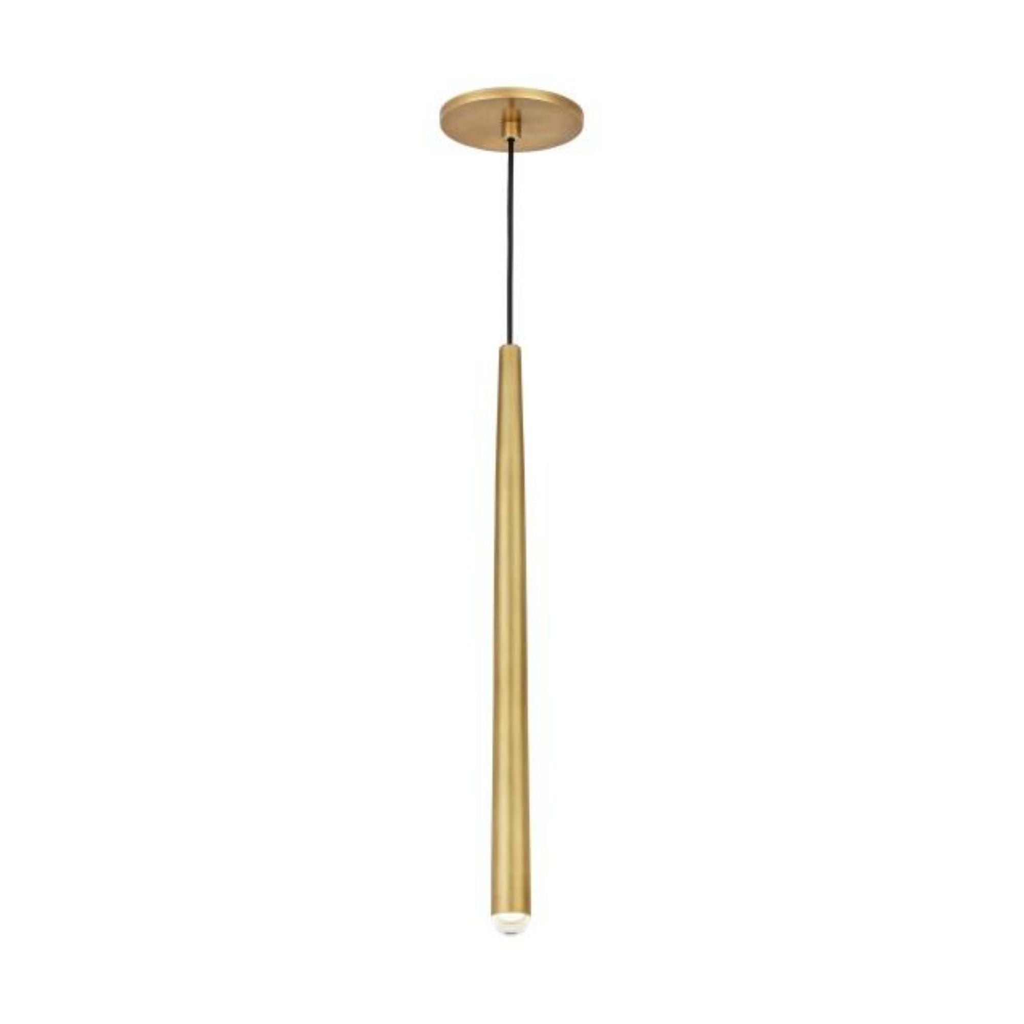 Pylon 1 Light Pendant ESSENCE 1-Light LED 3000K Natural Brass by Sean Lavin