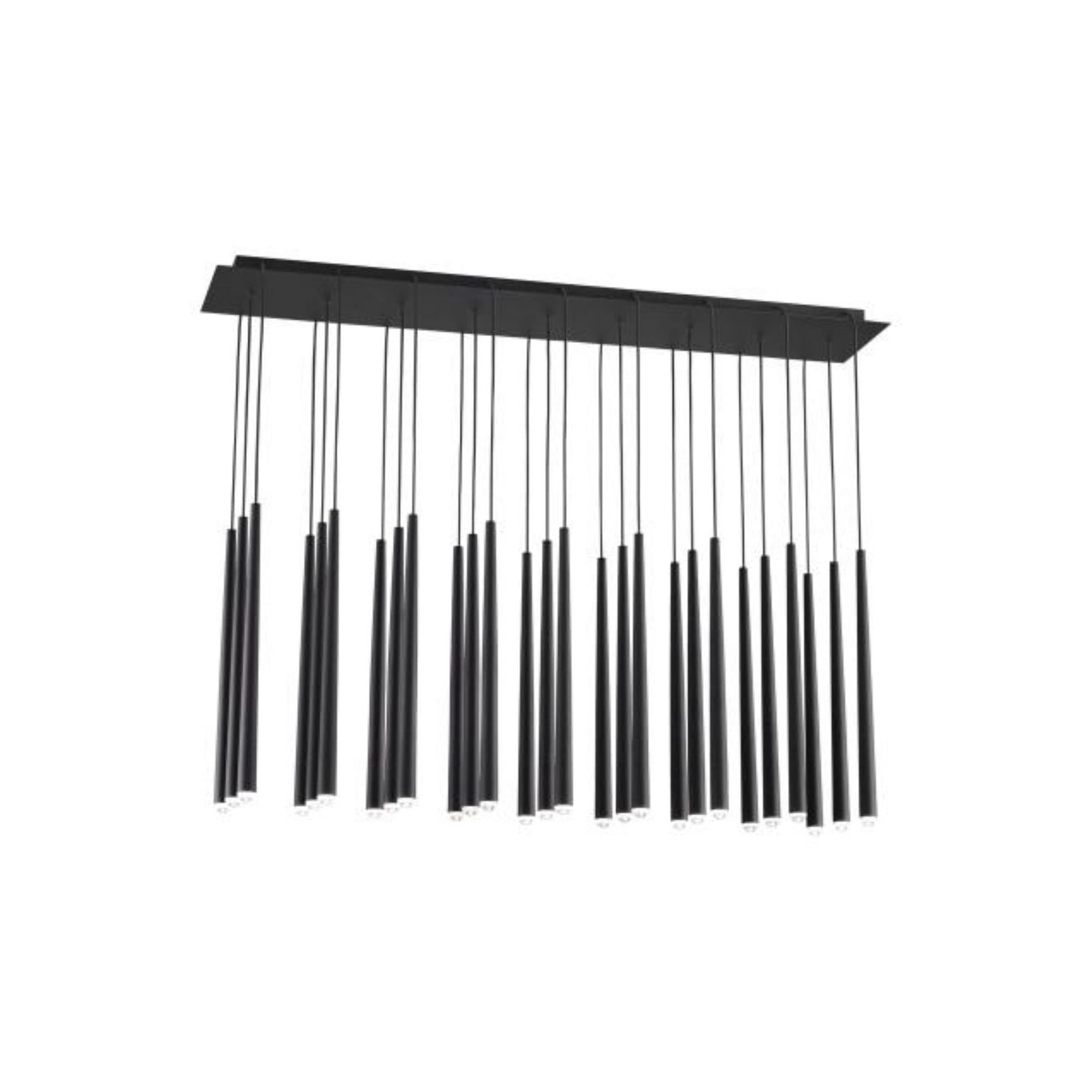 Pylon 27 Light Chandelier ESSENCE 27-Light LED 3000K Nightshade Black by Sean Lavin