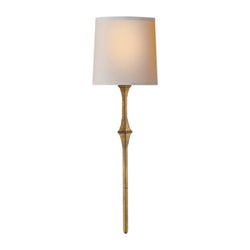 Studio VC Dauphine Sconce in Gilded Iron with Natural Paper Shade