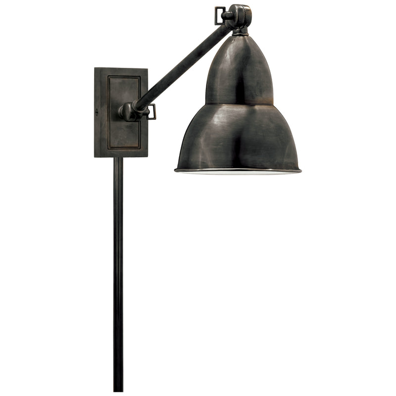 Studio VC French Library Single Arm Wall Lamp in Bronze