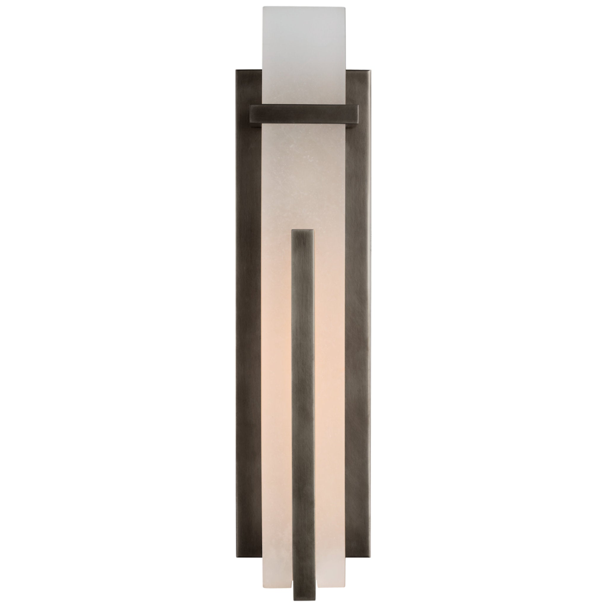 Ian K. Fowler Malik Large Sconce in Bronze with Alabaster