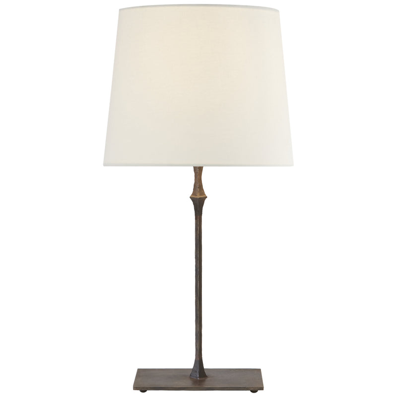 Studio VC Dauphine Bedside Lamp in Aged Iron with Linen Shade