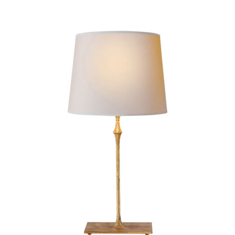 Studio VC Dauphine Bedside Lamp in Gilded Iron with Natural Paper Shade