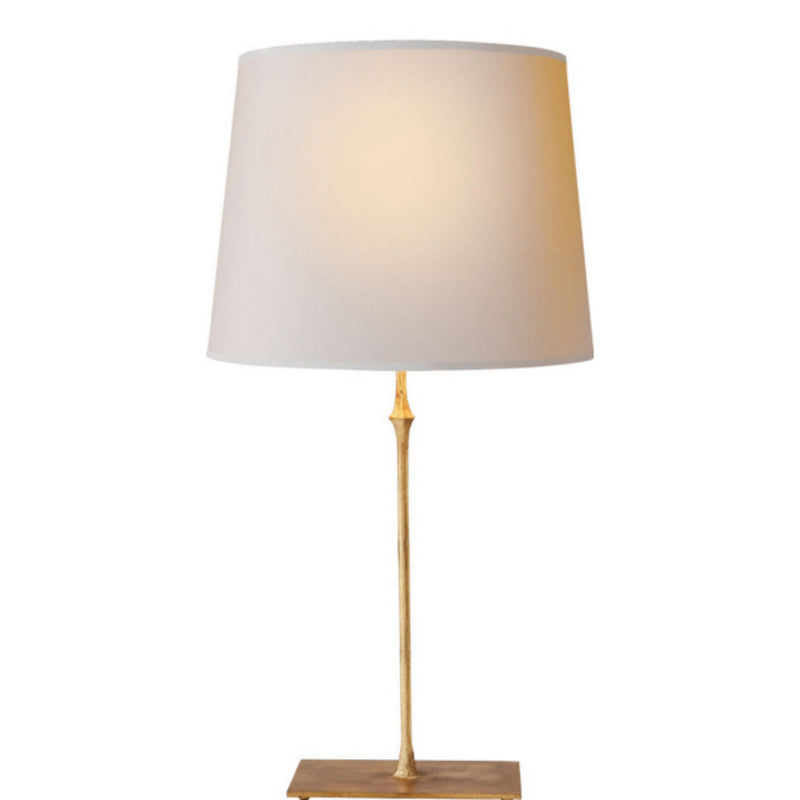 Studio VC Dauphine Table Lamp in Gilded Iron with Natural Paper Shade