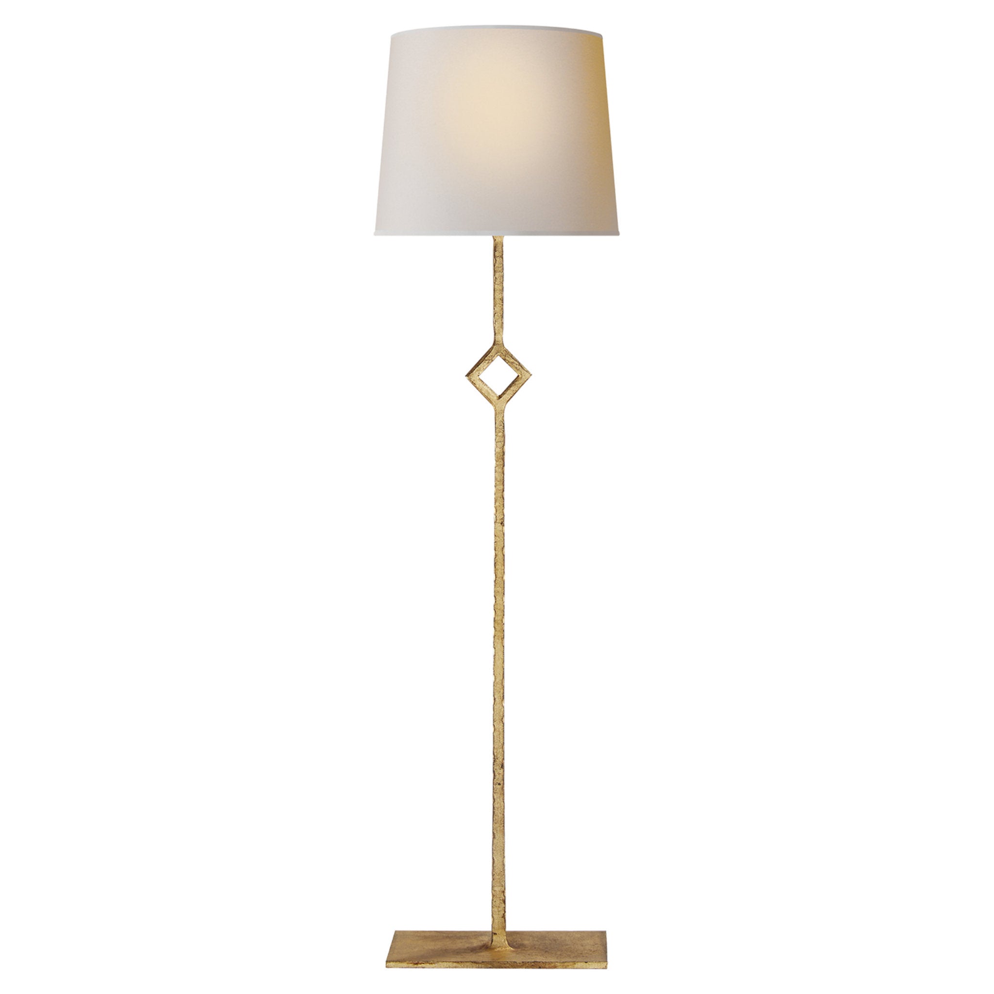 Visual Comfort Cranston Buffet Lamp in Gilded Iron with Natural Paper Shade