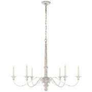 Visual Comfort Country Large Chandelier in Belgian White