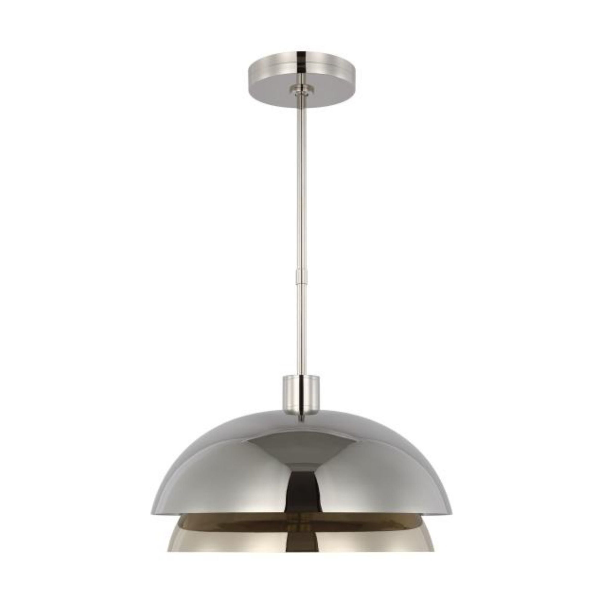 Shanti Large Pendant Line-Voltage Pendants/Suspension 1-Light 2700K Polished Nickel by Sean Lavin
