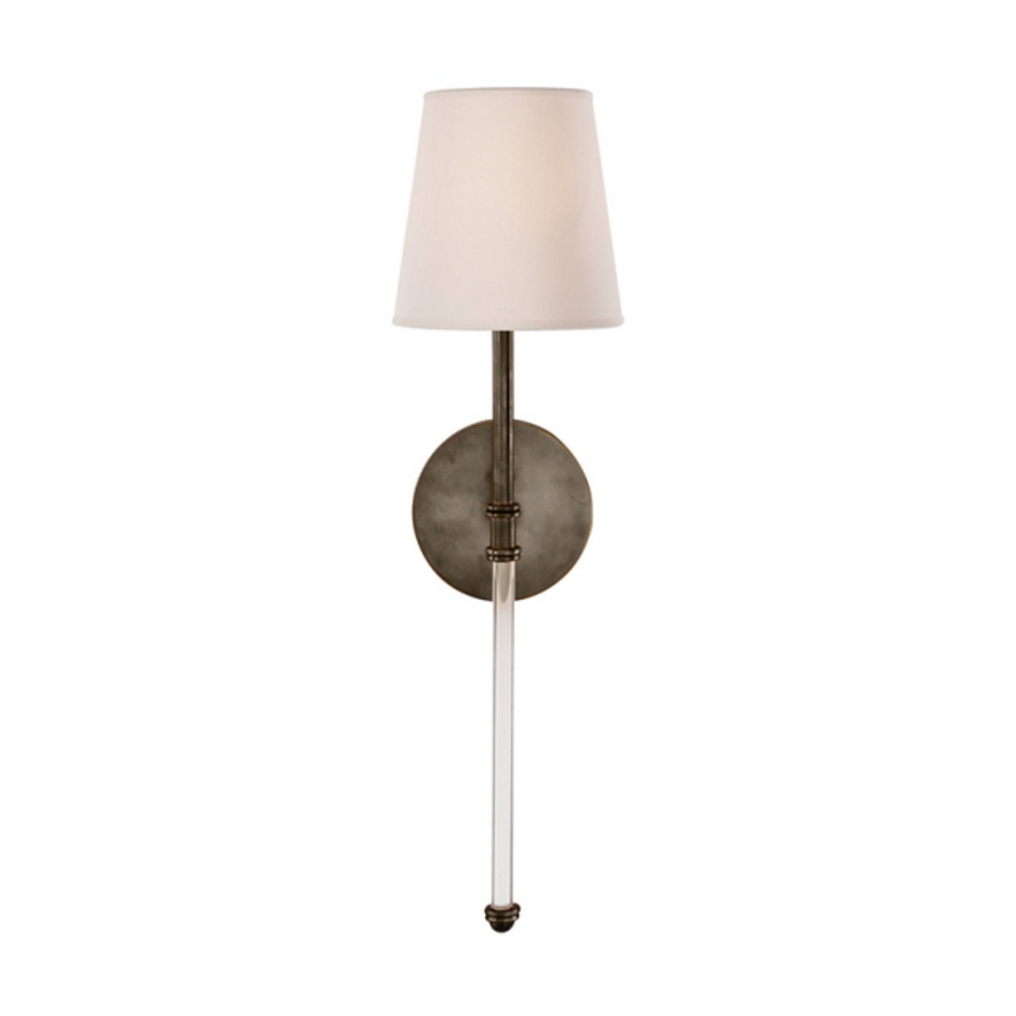 Suzanne Kasler Camille Sconce in Bronze with Natural Paper Shade