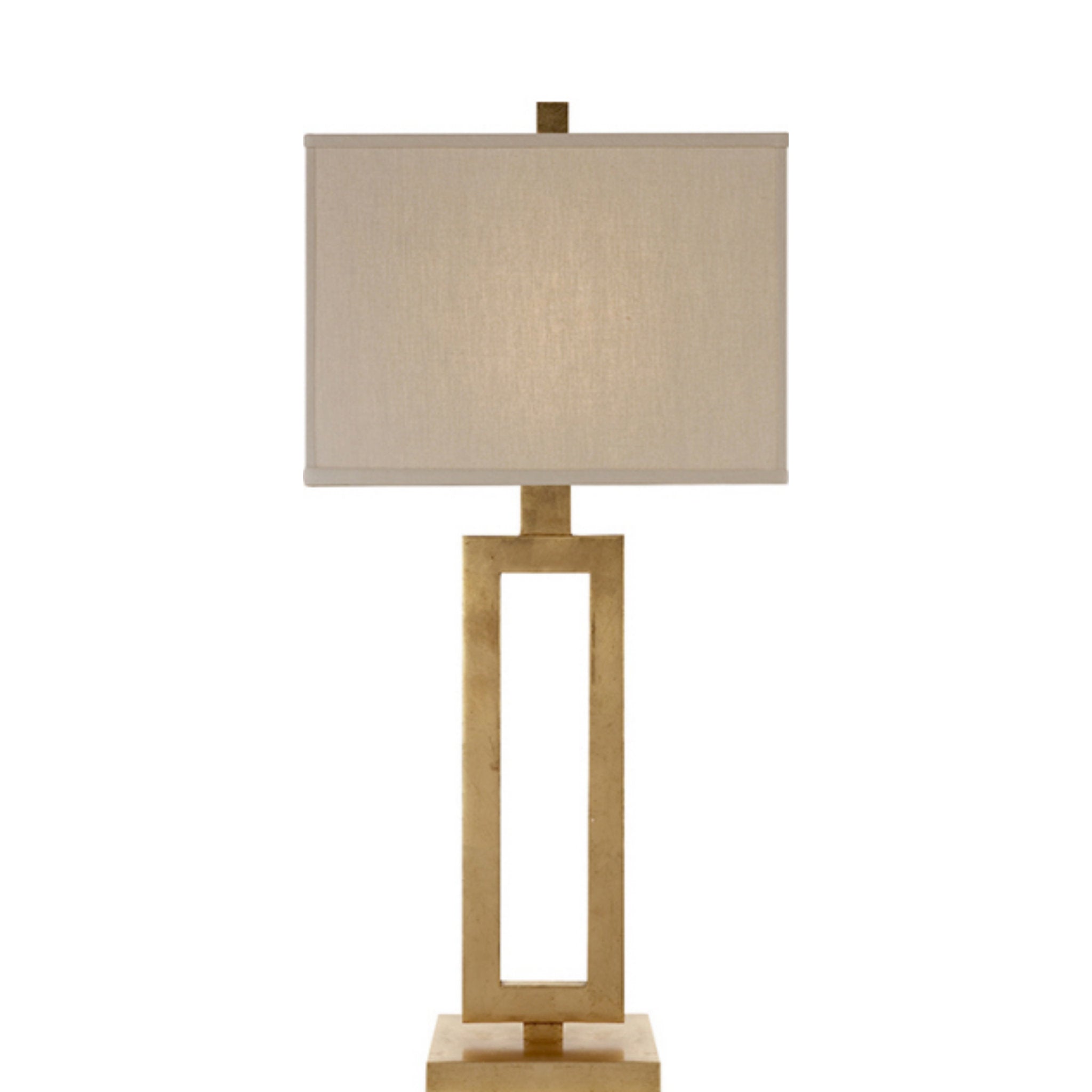 Suzanne Kasler Mod Tall Table Lamp in Gild with Linen Shade