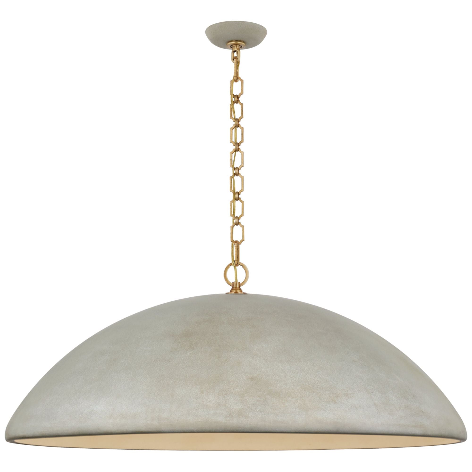 Suzanne Kasler Elliot Oversized Pendant in Portland Gray Ceiling Light W42" x H16.5"