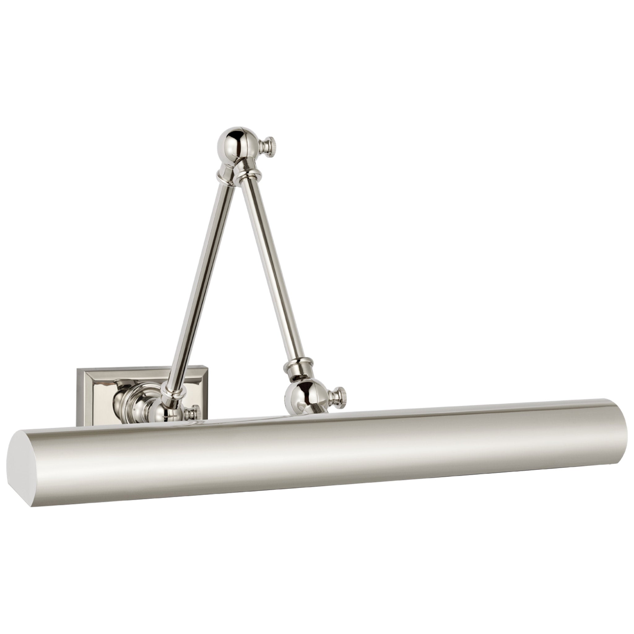Chapman & Myers Cabinet Maker 18" Double Library Light in Polished Nickel