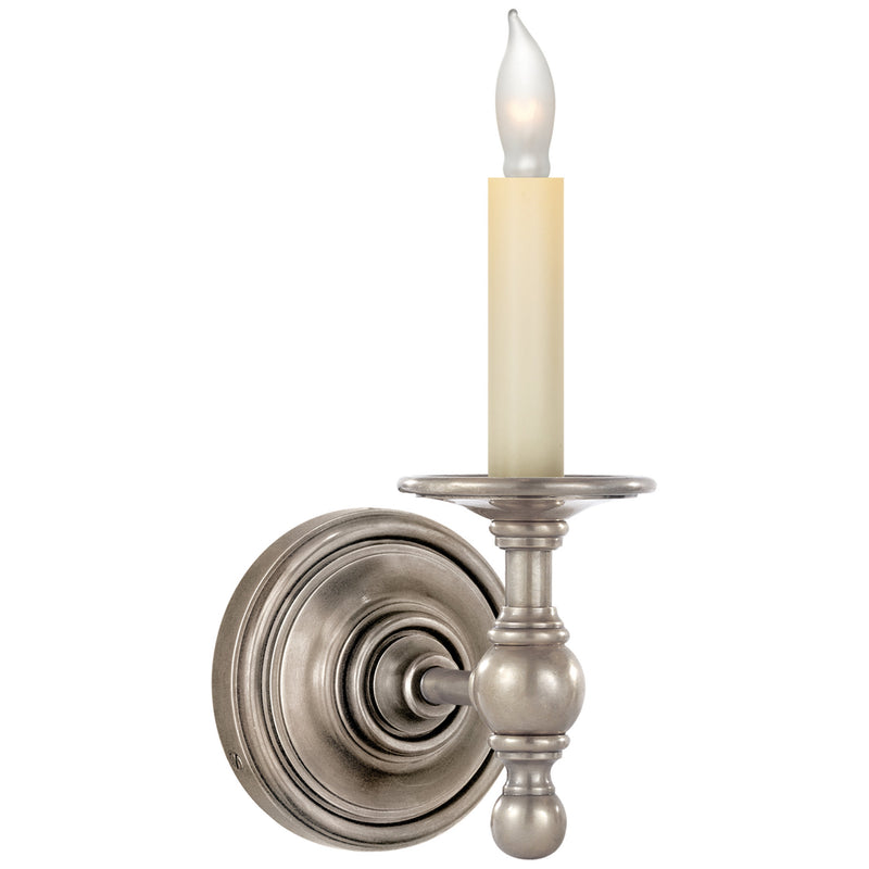 Chapman & Myers Classic Single Sconce in Antique Nickel