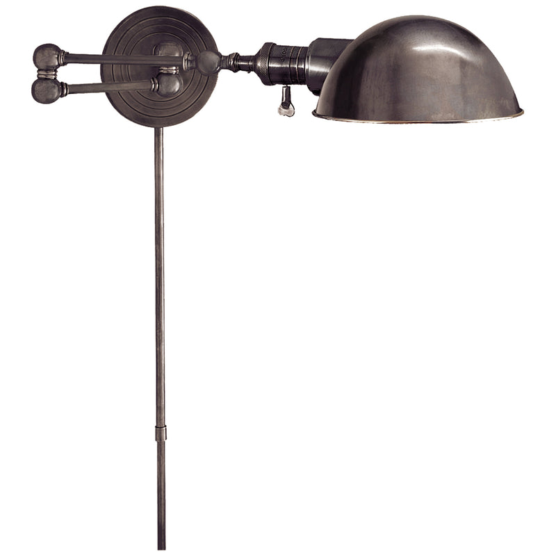 Chapman & Myers Boston Swing Arm in Bronze with SLG Shade