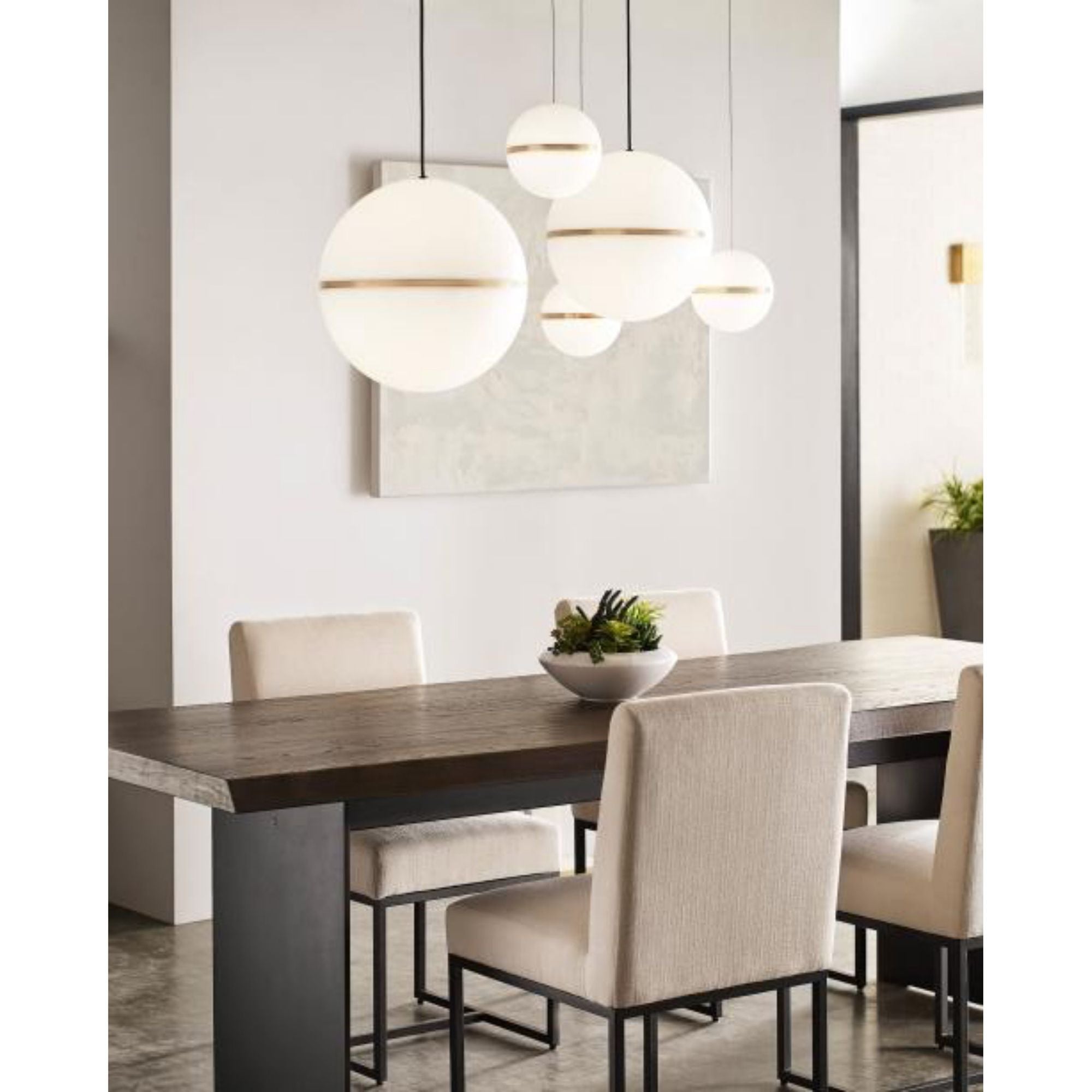 Hanea Grande Pendant Line-Voltage Pendants/Suspension 1-Light LED 3000K Chrome by Sean Lavin