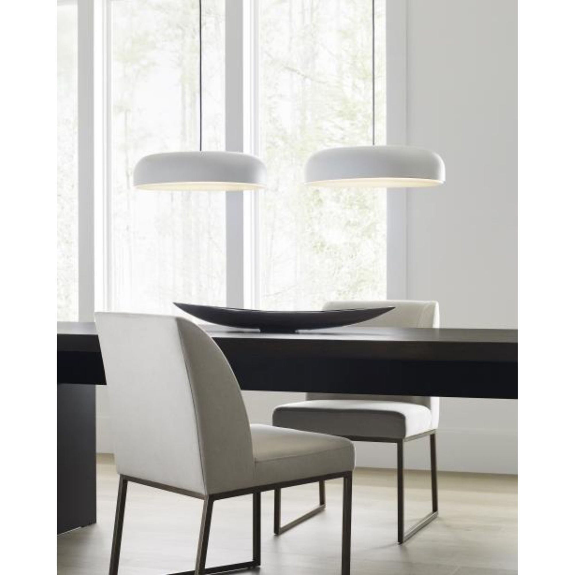 Kosa 18 Pendant Flush & Semi-Flush Mount 1-Light LED 3000K Nightshade Black by Sean Lavin