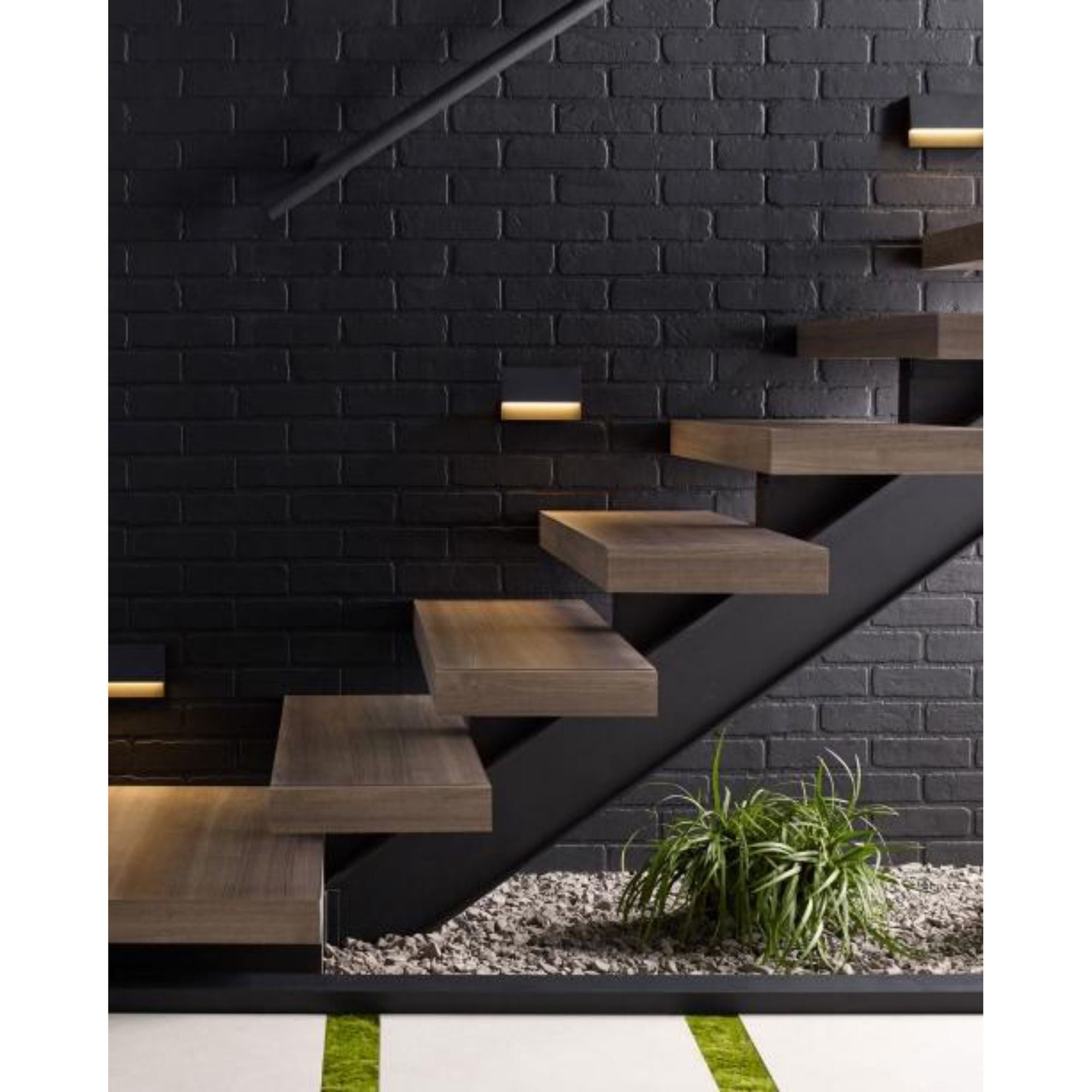 Krysen Outdoor Wall/Step Light Outdoor 1-Light LED 2700K/3000K Selectable Black by Sean Lavin