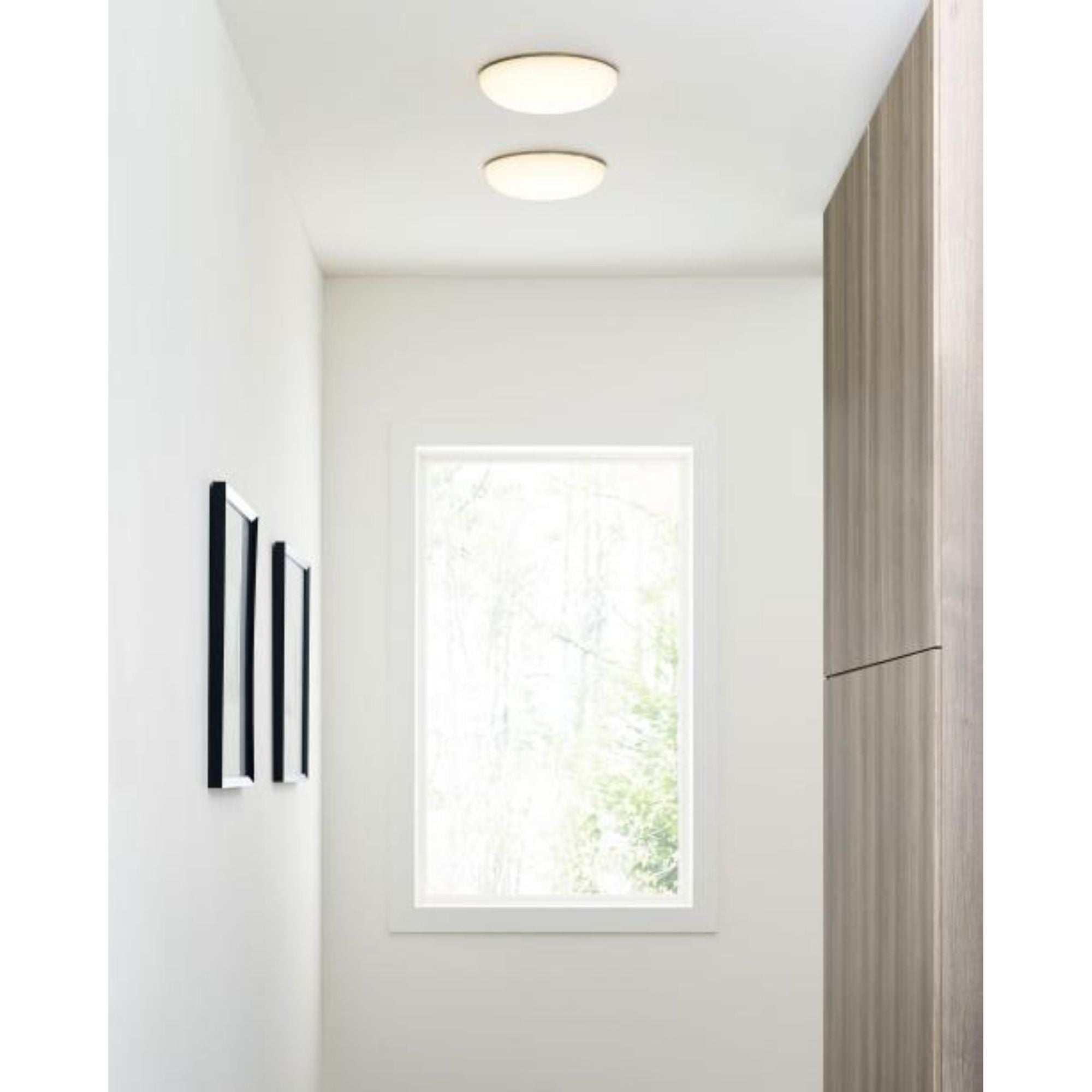 Megan Flush Mount Flush & Semi-Flush Mount 1-Light LED 2700K Satin Nickel by Sean Lavin