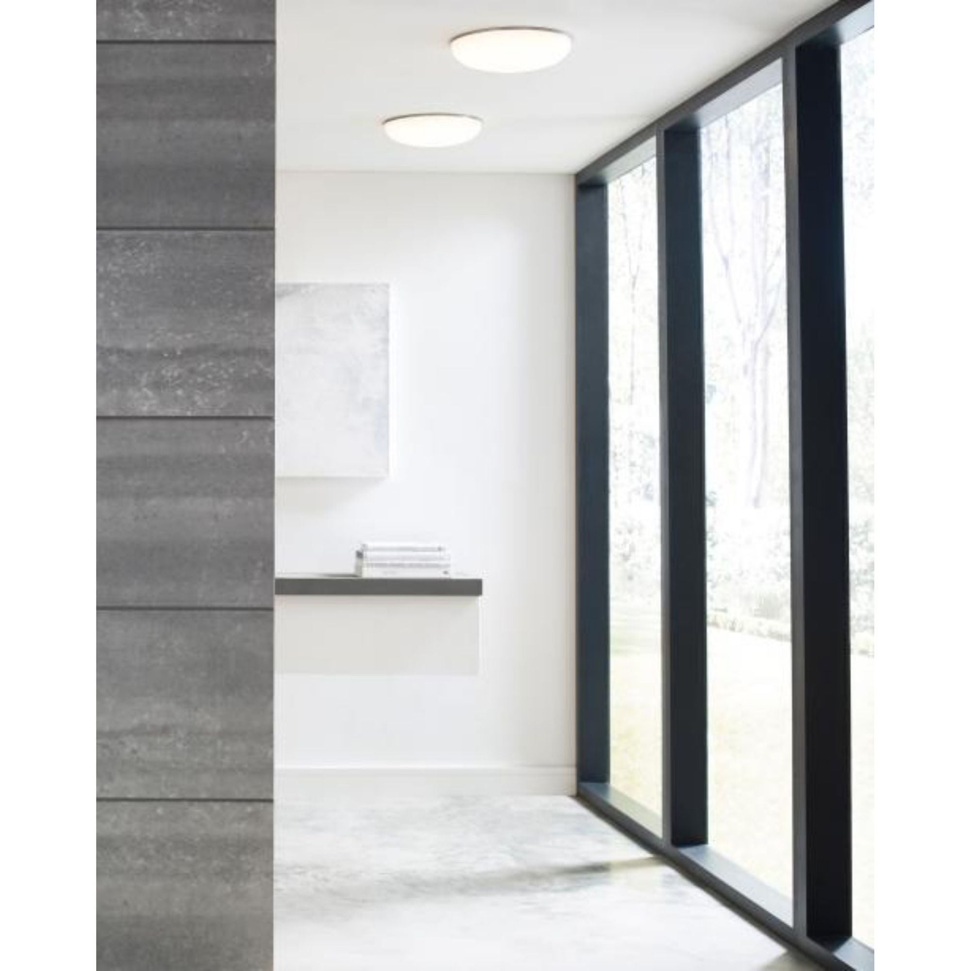 Megan Flush Mount Flush & Semi-Flush Mount 1-Light LED 2700K Satin Nickel by Sean Lavin