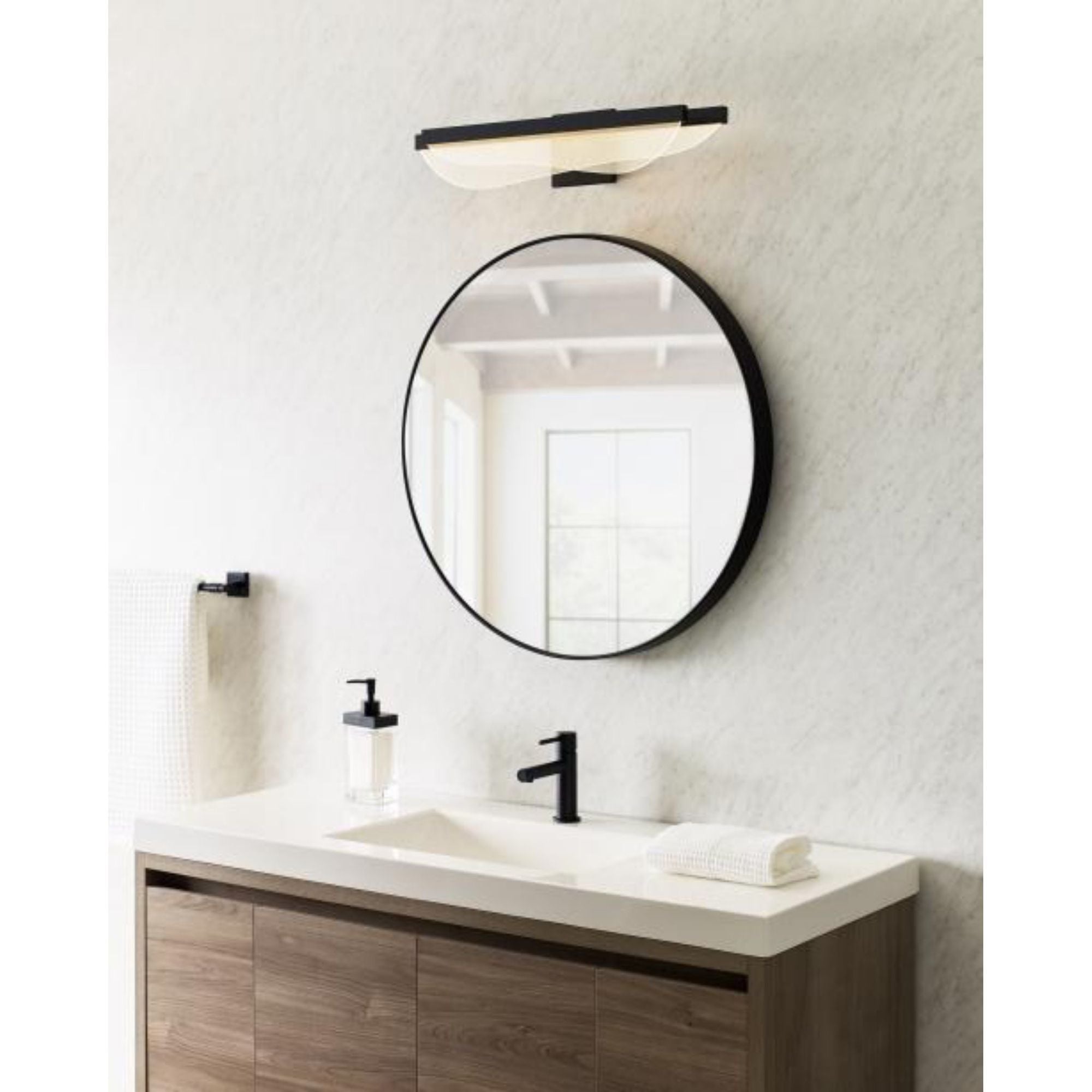 Nyra 25 Bath Bath Collection 1-Light LED 3000K Plated Brass by Sean Lavin