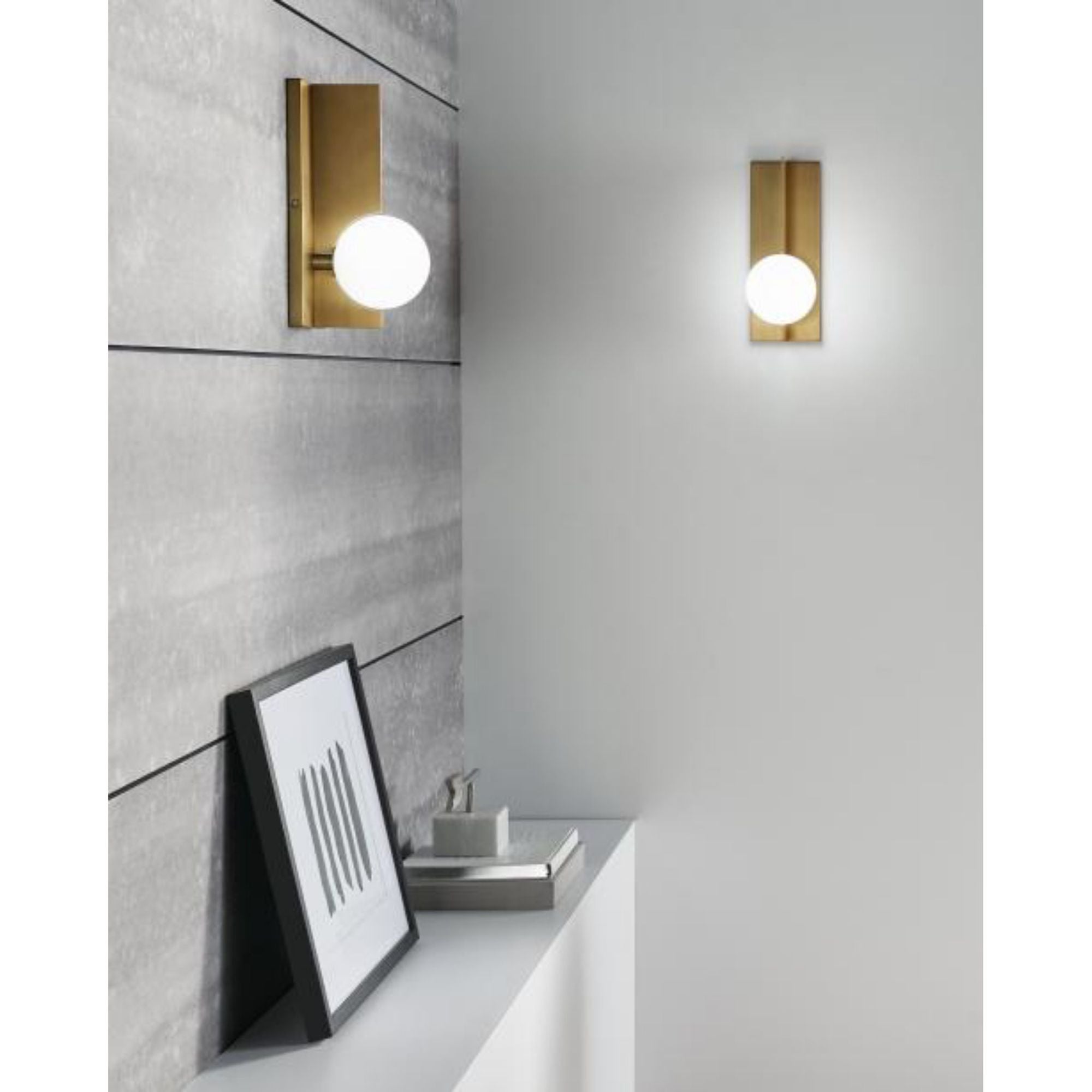 Orbel Wall Wall Collection 1-Light Aged Brass by Sean Lavin