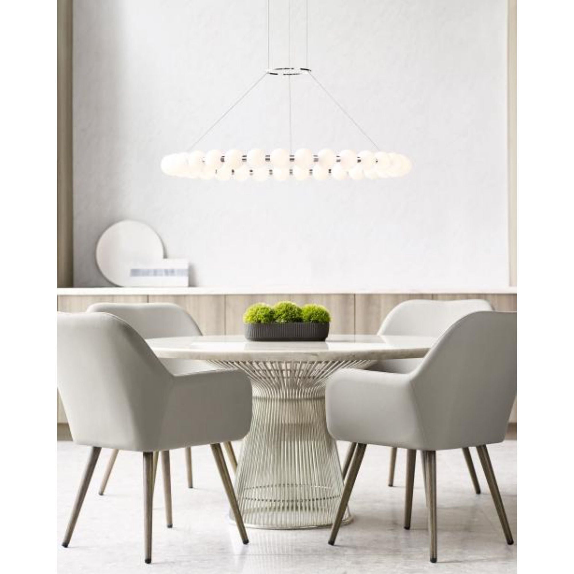 Orbet 42 Chandelier Chandeliers 1-Light LED 2700K Nightshade Black by Sean Lavin