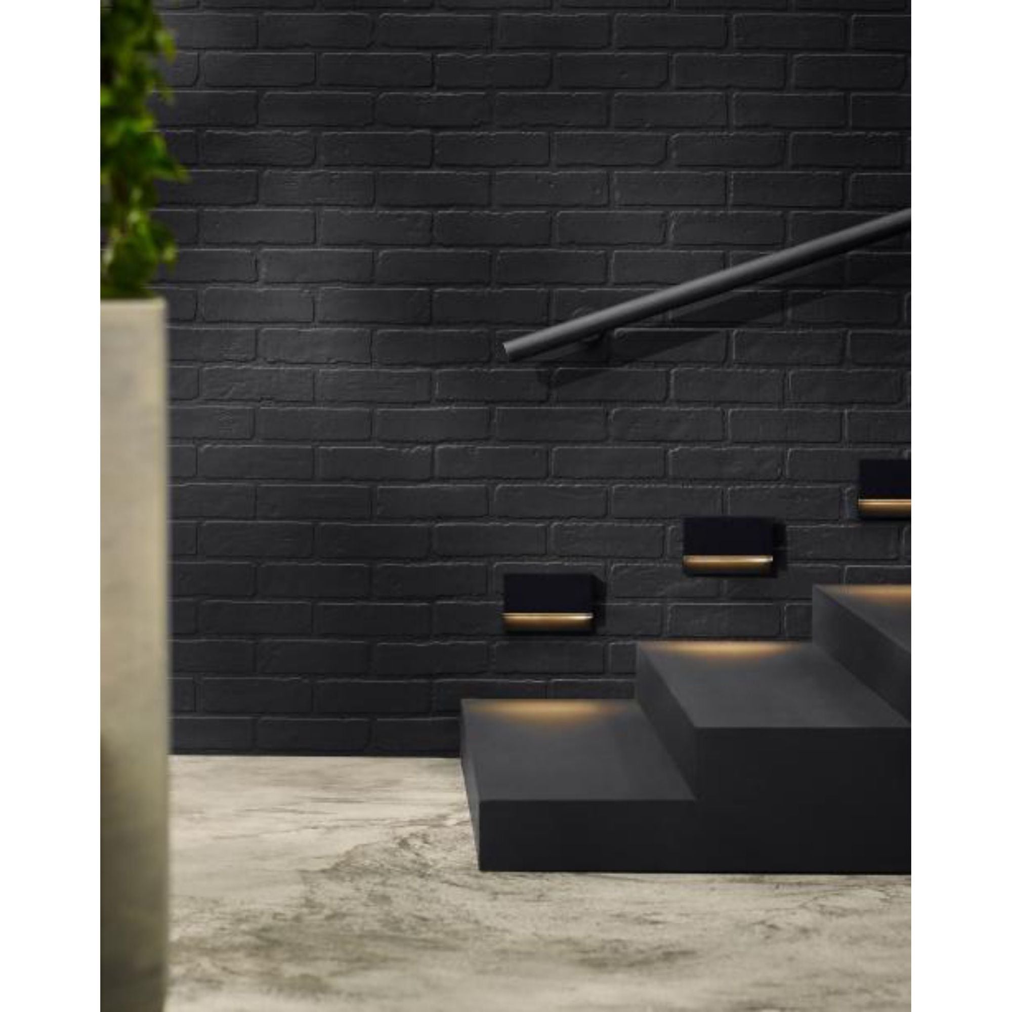 Wend Outdoor Wall/Step Light Outdoor 1-Light LED 2700K/3000K Selectable Black by Sean Lavin