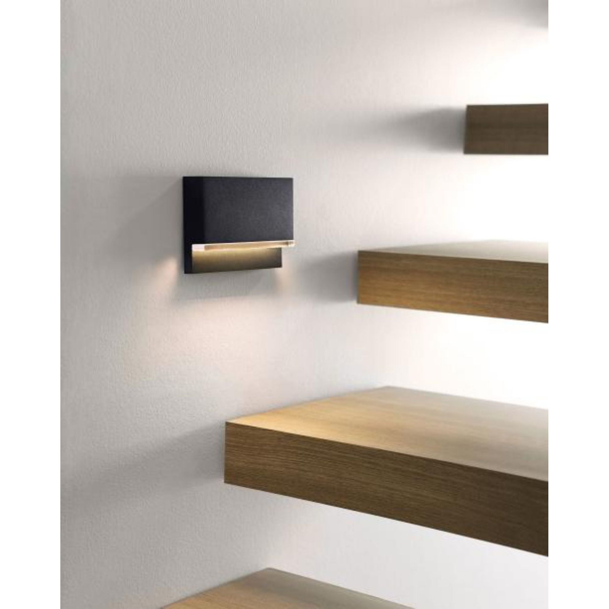 Wend Outdoor Wall/Step Light Outdoor 1-Light LED 2700K/3000K Selectable Black by Sean Lavin