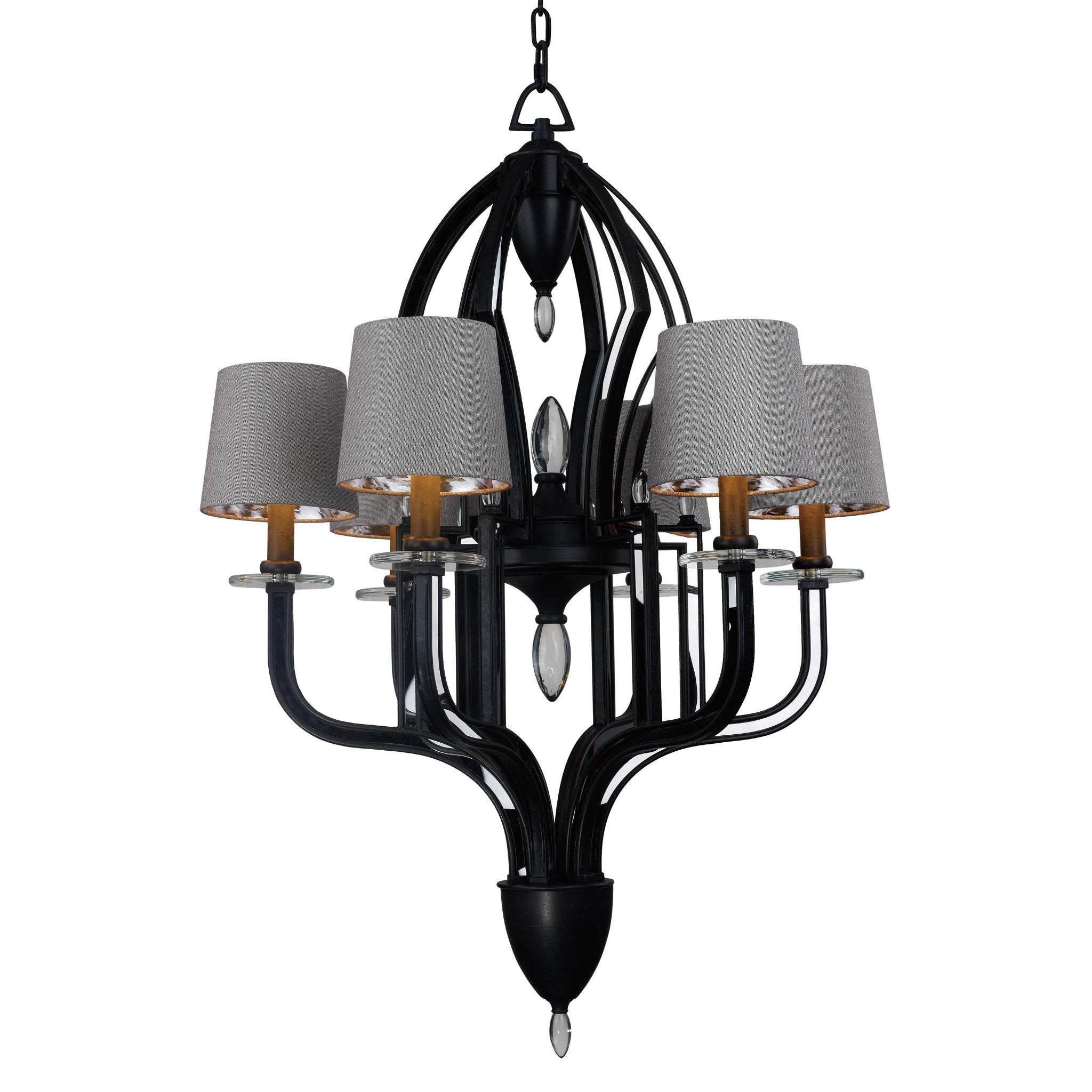 Studio M SM23336MTAR Hermitage 6-Light Pendant in Anthracite