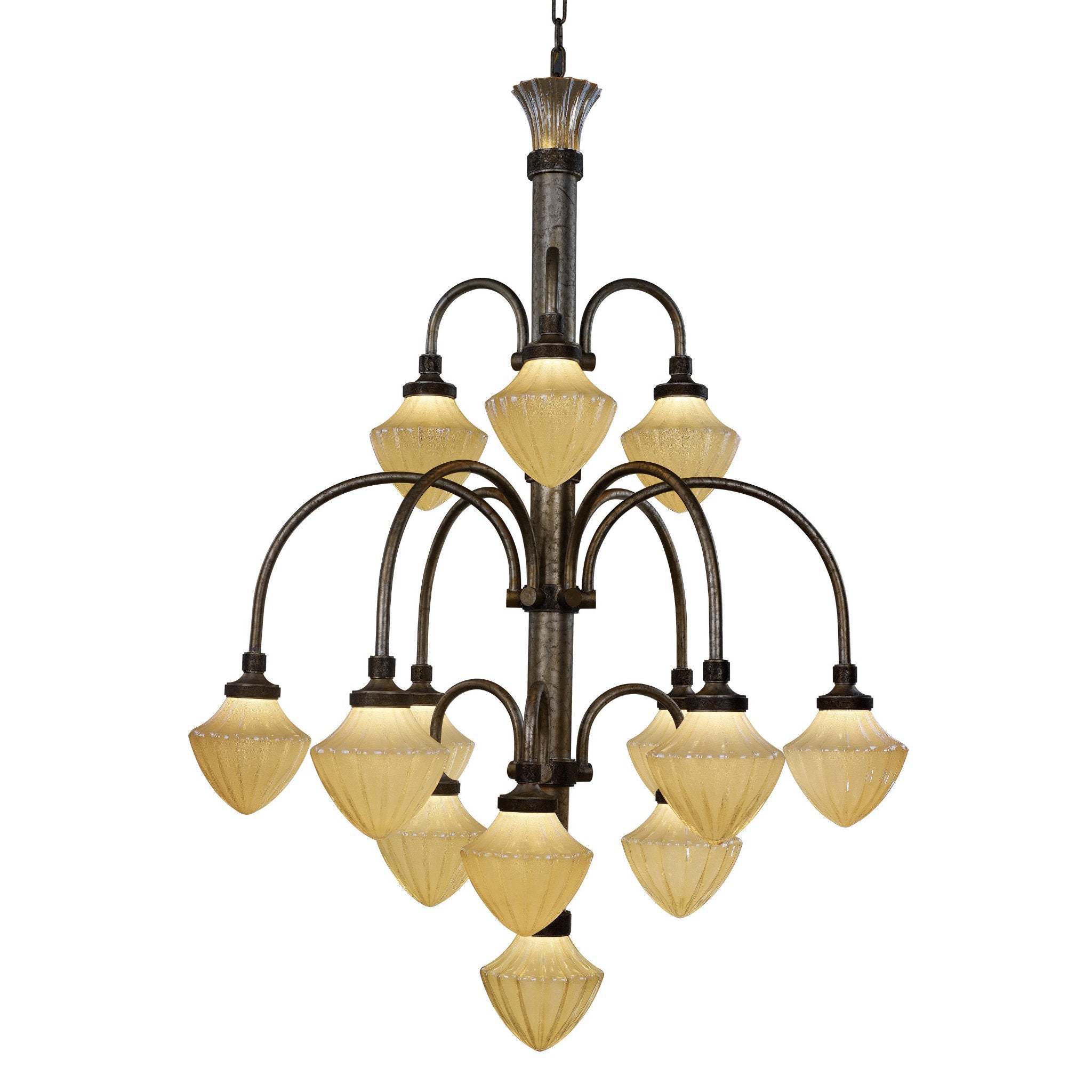 Studio M SM23438TGAG Wilshire 13-Light LED Chandelier in Argent