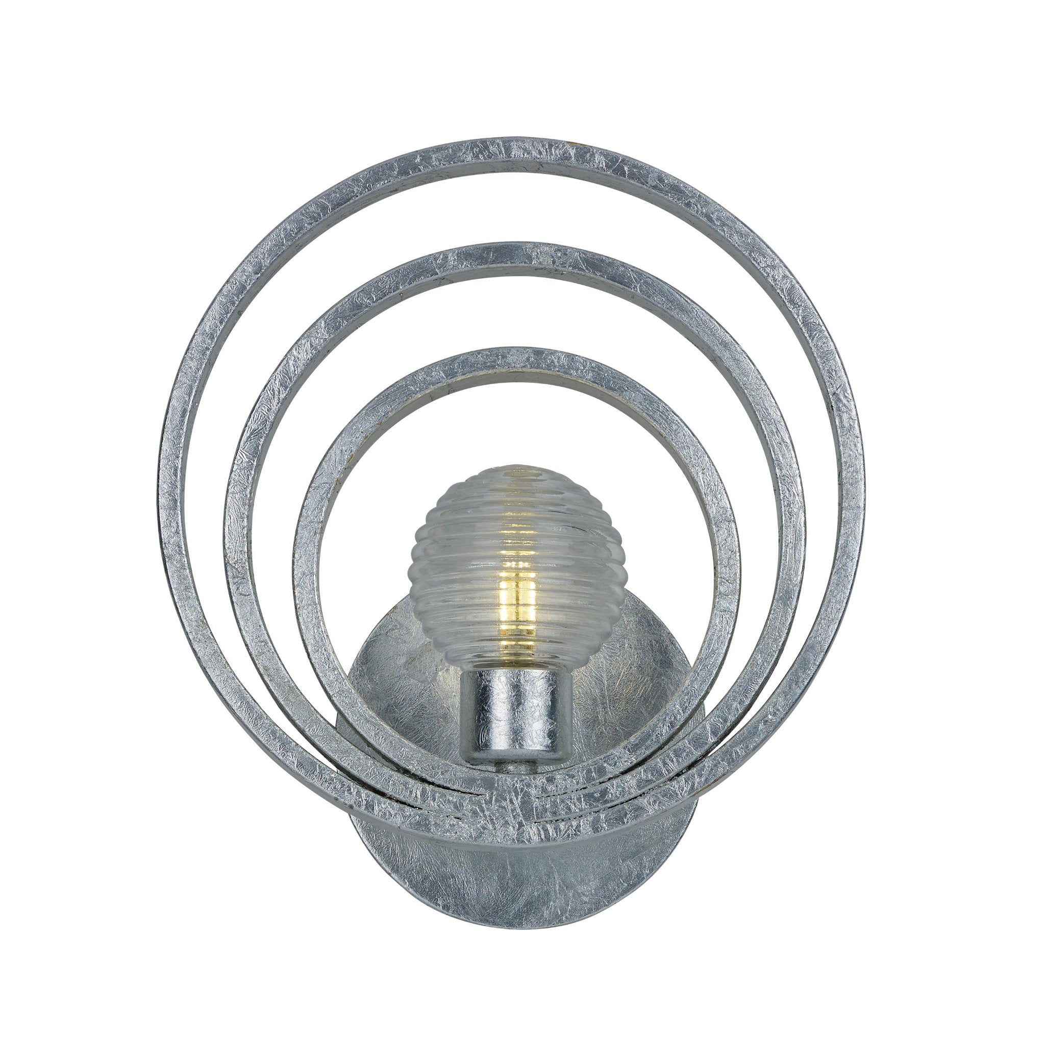 Studio M SM23631CRSL Frequency 1-Light Wall Sconce in Silver Leaf