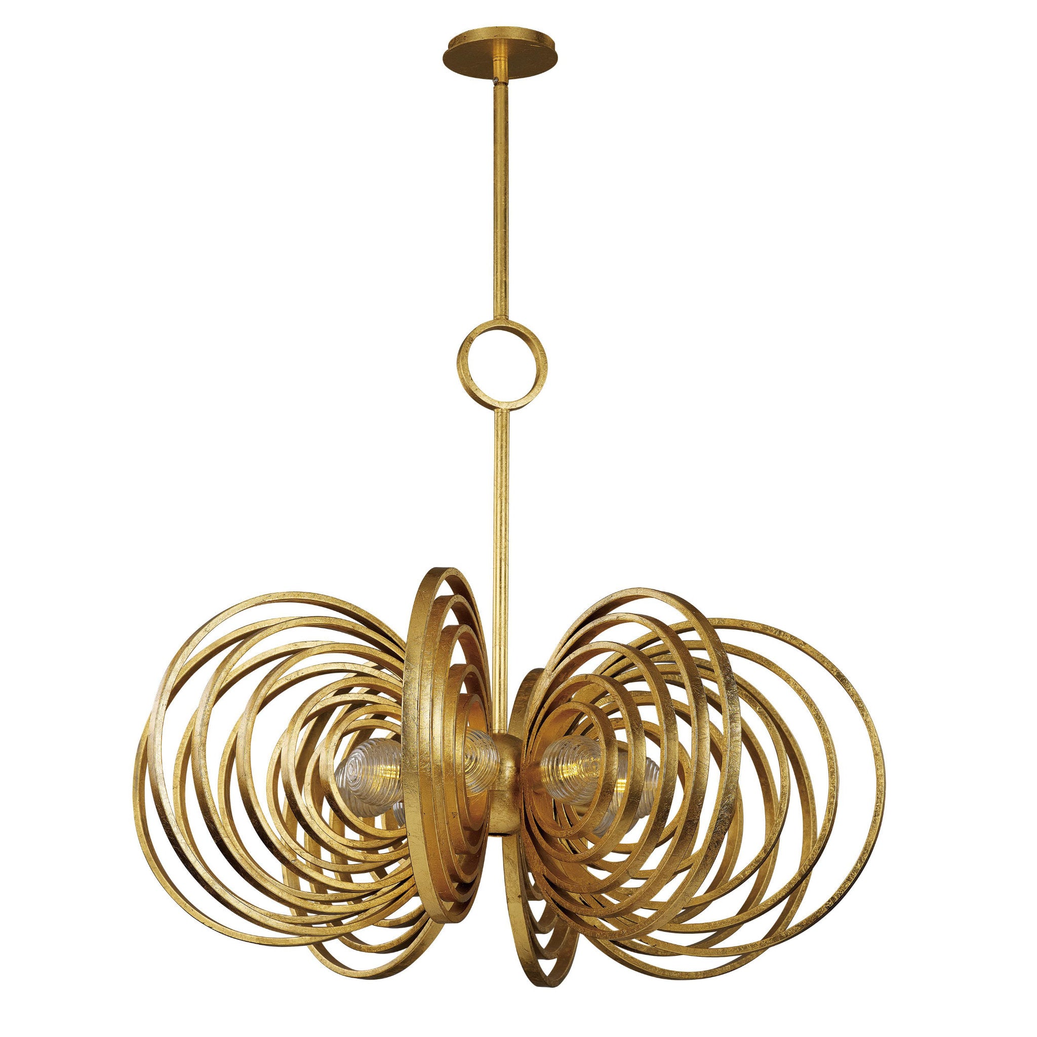 Studio M SM23638CRGL Frequency 8-Light Pendant in Gold Leaf