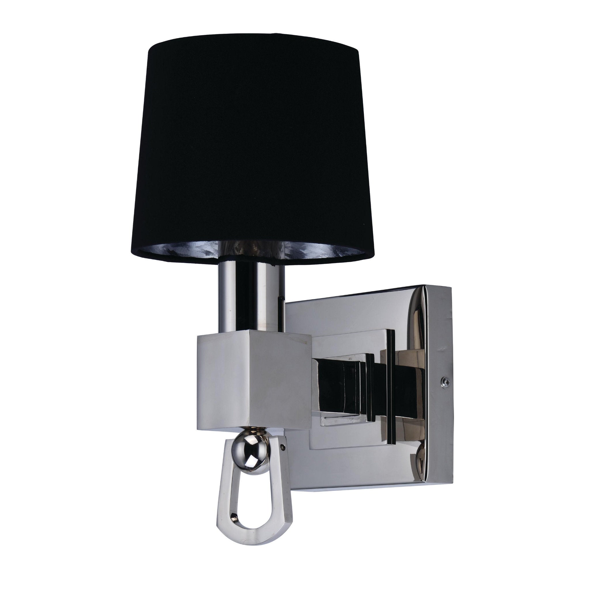 Studio M SM23761BTPS Jefferson 1-Light Wall Sconce in Plated Silver