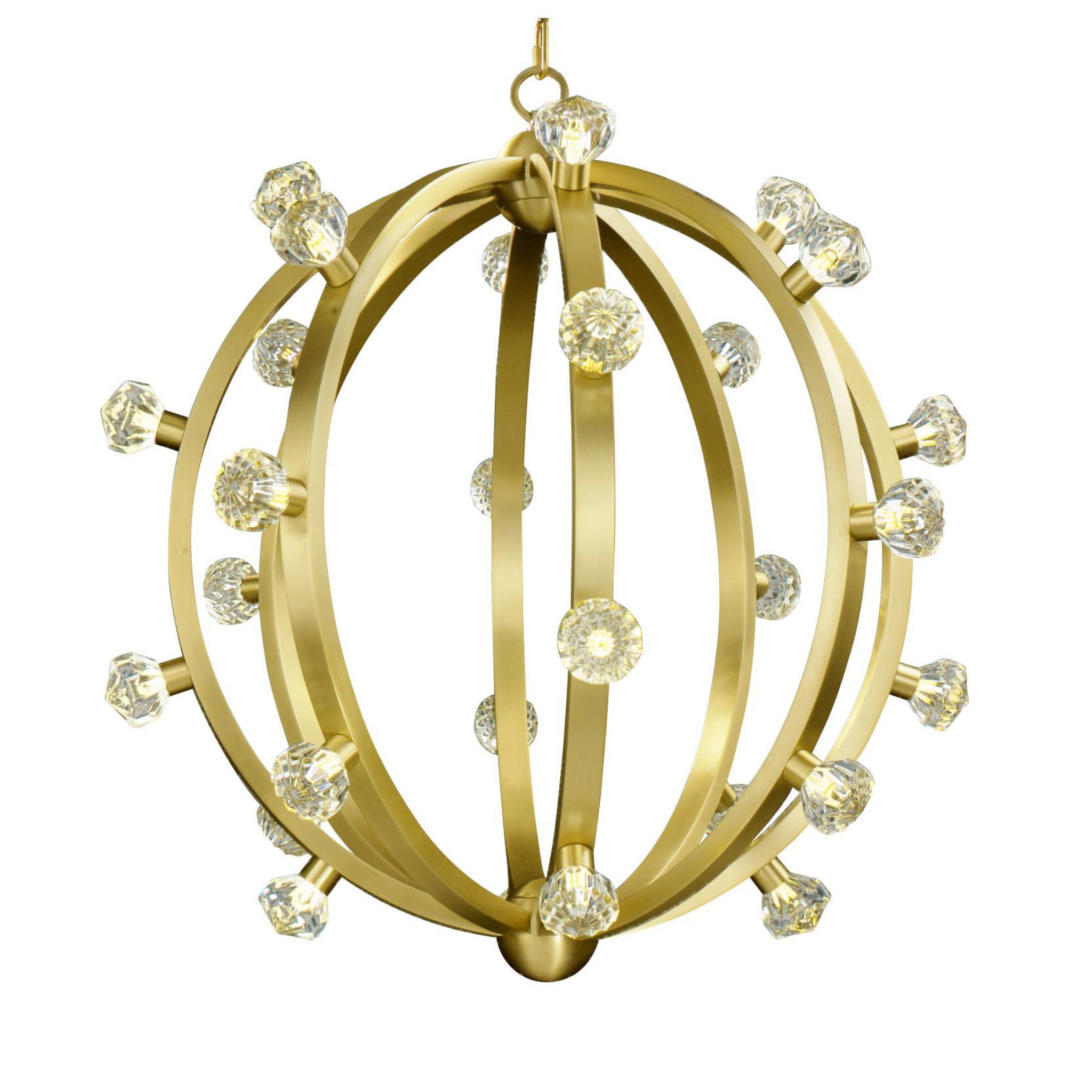 Studio M SM23774BCSBR Norma Jeane Pendant in Satin Brass