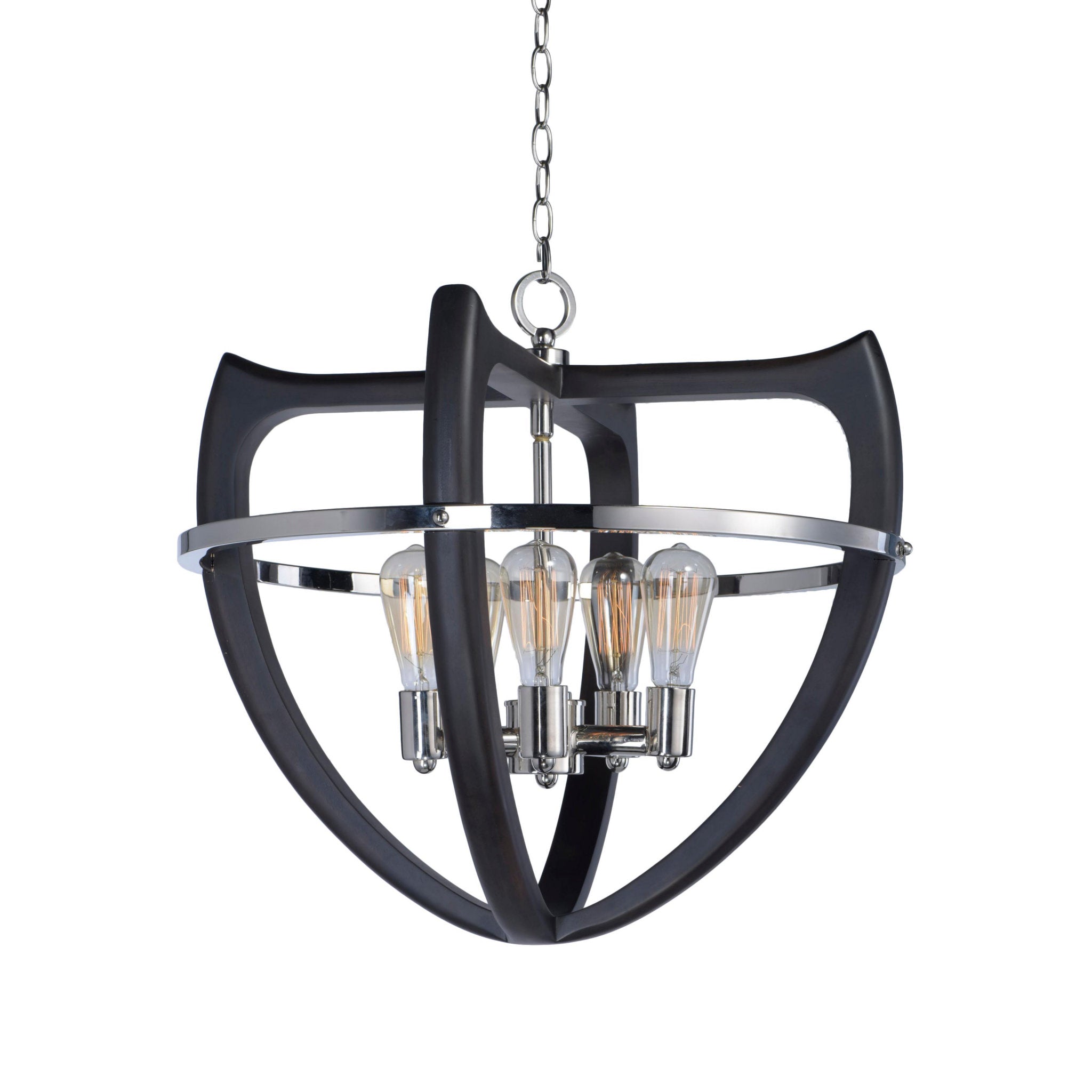 Studio M SM23805WEPN Crescendo 5-Light Pendant in Wenge / Polished Nickel