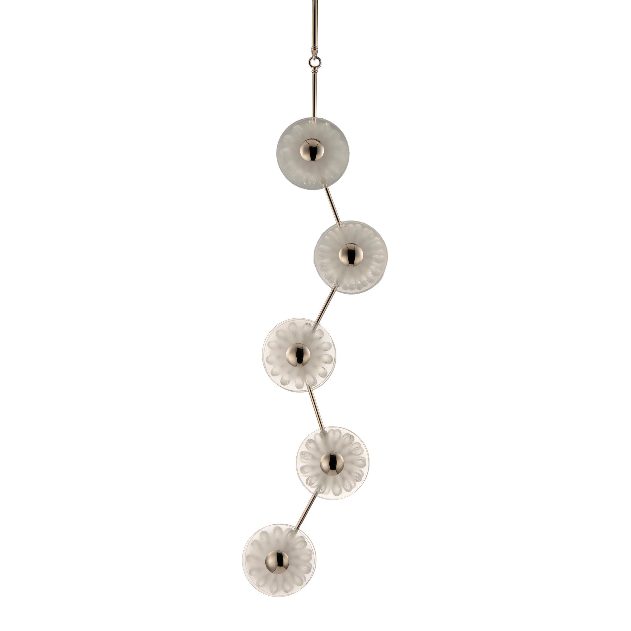 Studio M SM23875FTCLPN Peony 10-Light LED Pendant in Polished Nickel